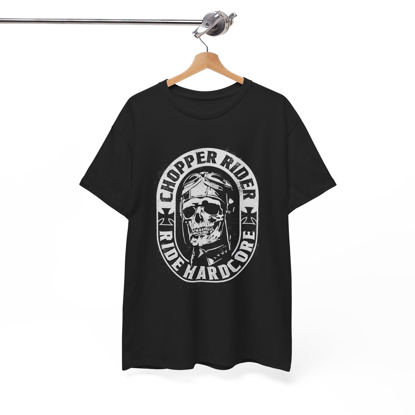 Chopper Rider Motorcycle Tee - Gildan® 5000 Heavy Cotton™, Durable Comfort for Every Ride