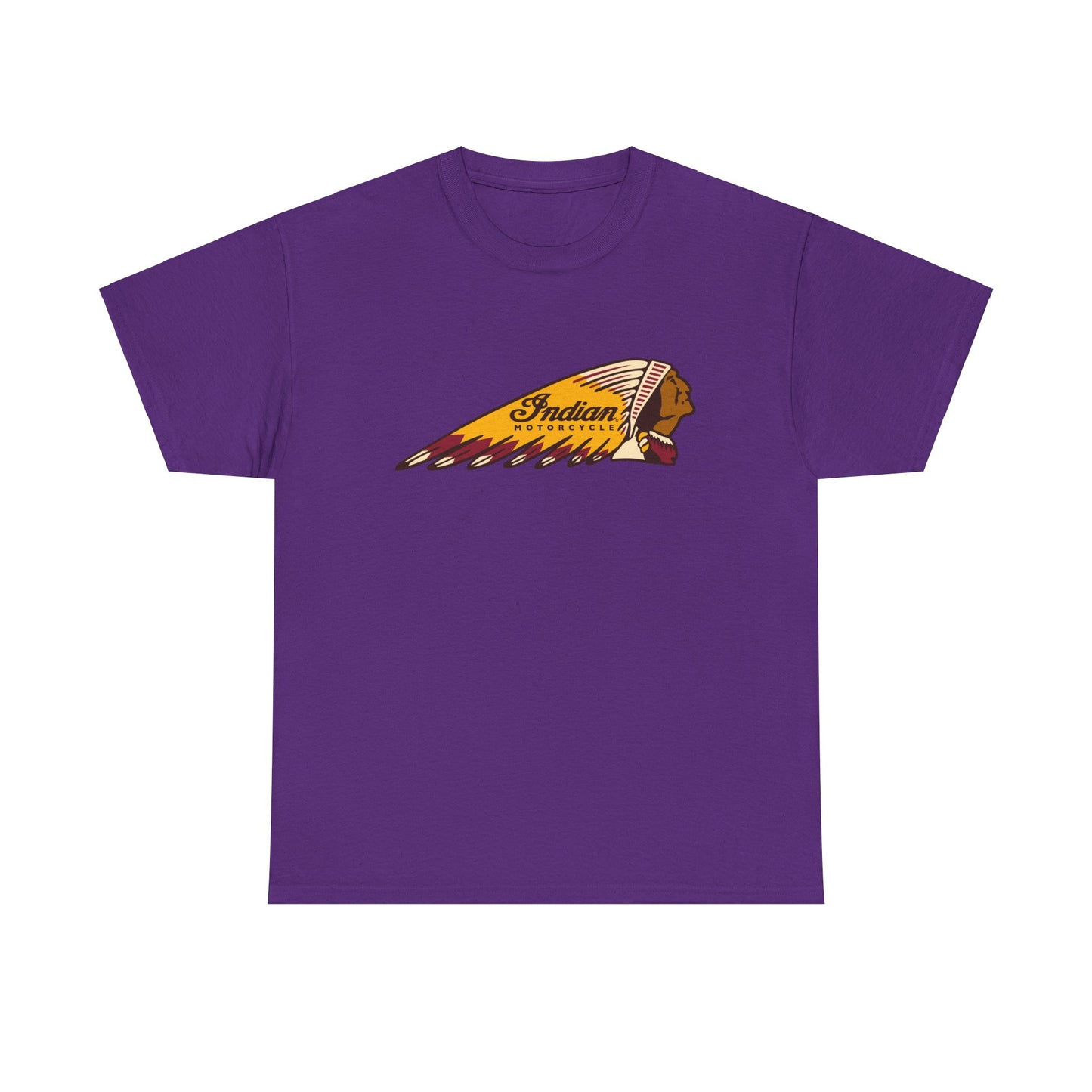 Indian Motorcycles Classic Tee - Gildan® 5000 Heavy Cotton™, Iconic Design, Perfect for Every Biker