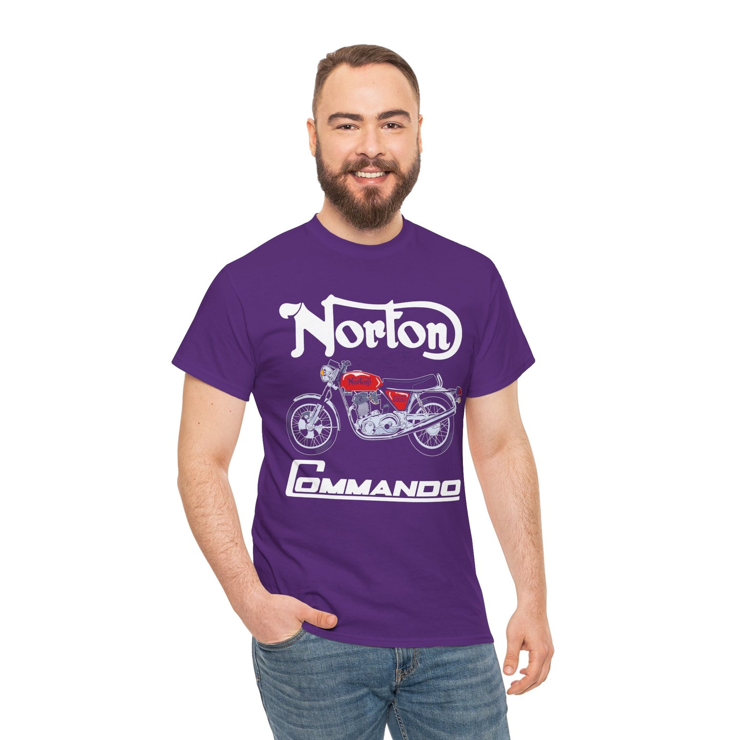 Norton Commando T-Shirt: Classic Fit with Gildan® 5000 Heavy Cotton™