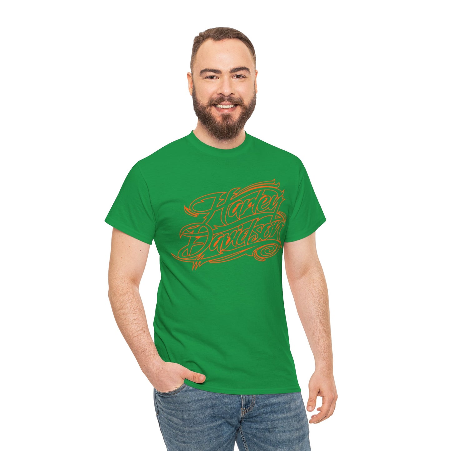 Harley Davidson Classic Fit Tee: Stylish Heavy Cotton Comfort