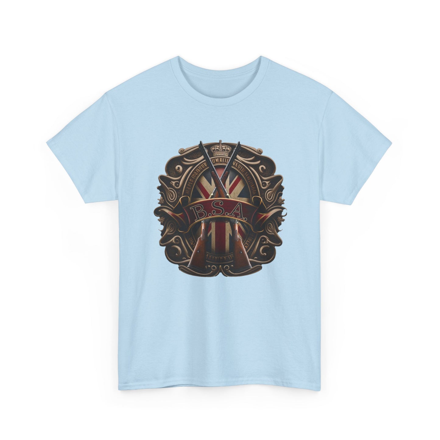 Classic BSA Motorcycles T-Shirt - Gildan® 5000 Heavy Cotton™, Perfect for Riders & Collectors