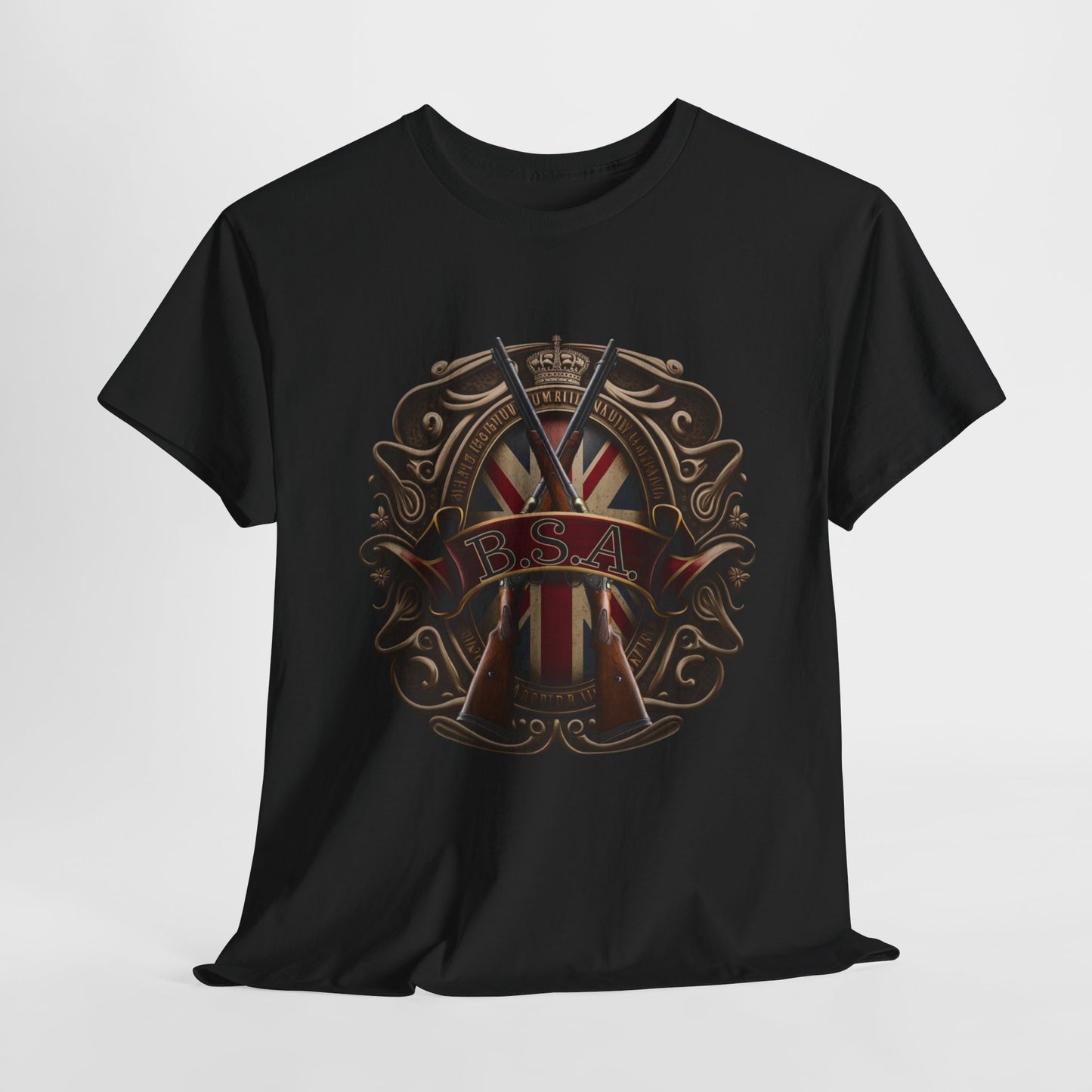 Classic BSA Motorcycles T-Shirt - Gildan® 5000 Heavy Cotton™, Perfect for Riders & Collectors