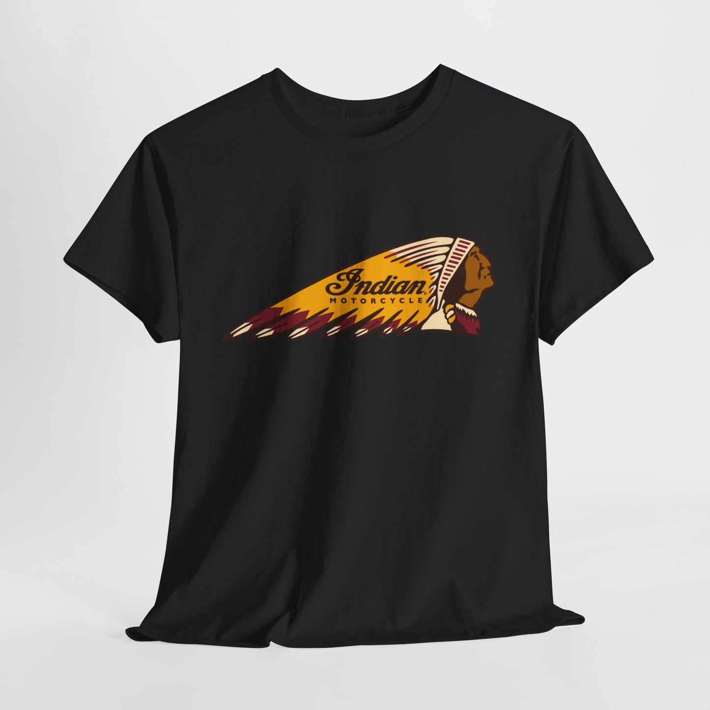 Indian Motorcycles Classic Tee - Gildan® 5000 Heavy Cotton™, Iconic Design, Perfect for Every Biker