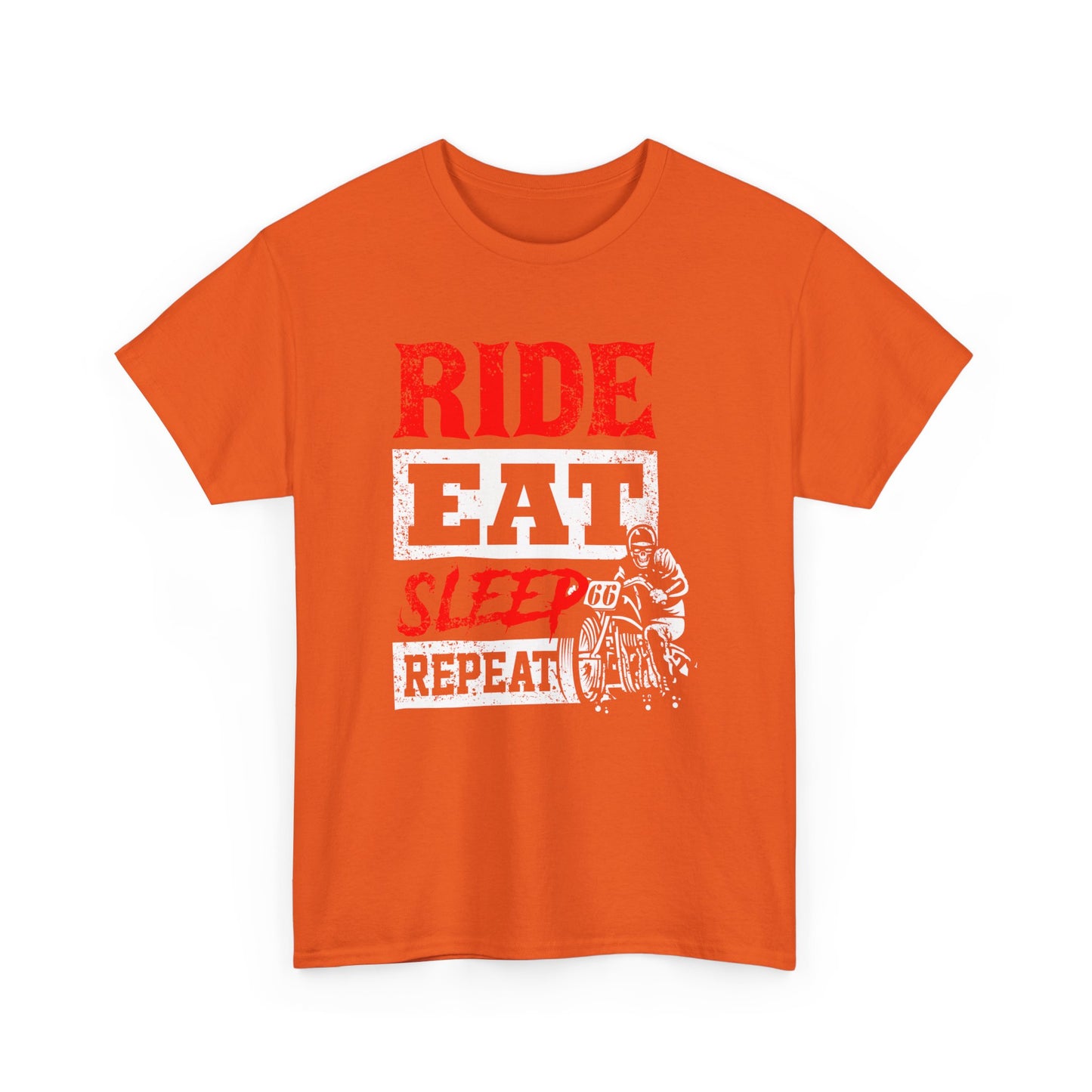 Ride, Eat, Sleep, Repeat Lifestyle Tee | Gildan® 5000 Heavy Cotton™ - Classic Comfort for Bikers