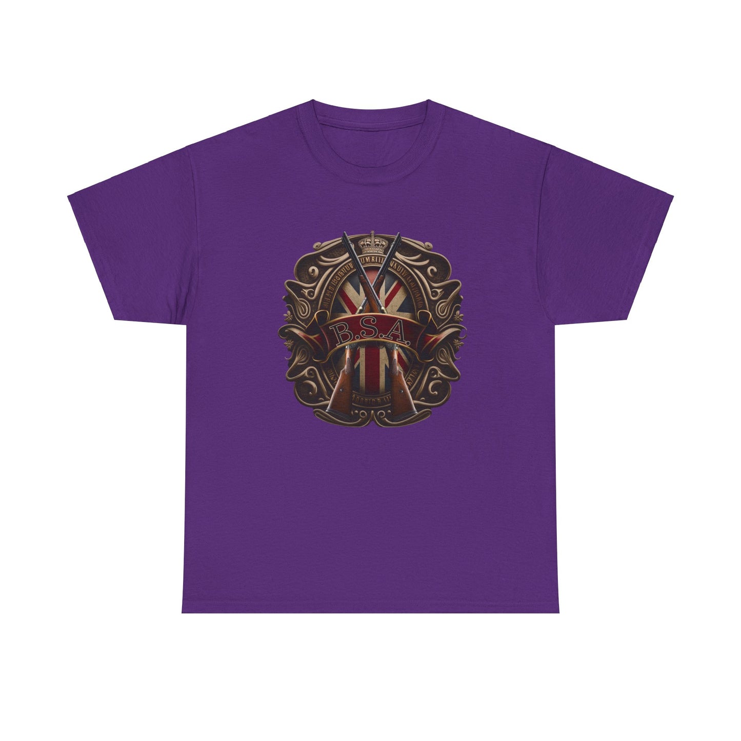 Classic BSA Motorcycles T-Shirt - Gildan® 5000 Heavy Cotton™, Perfect for Riders & Collectors