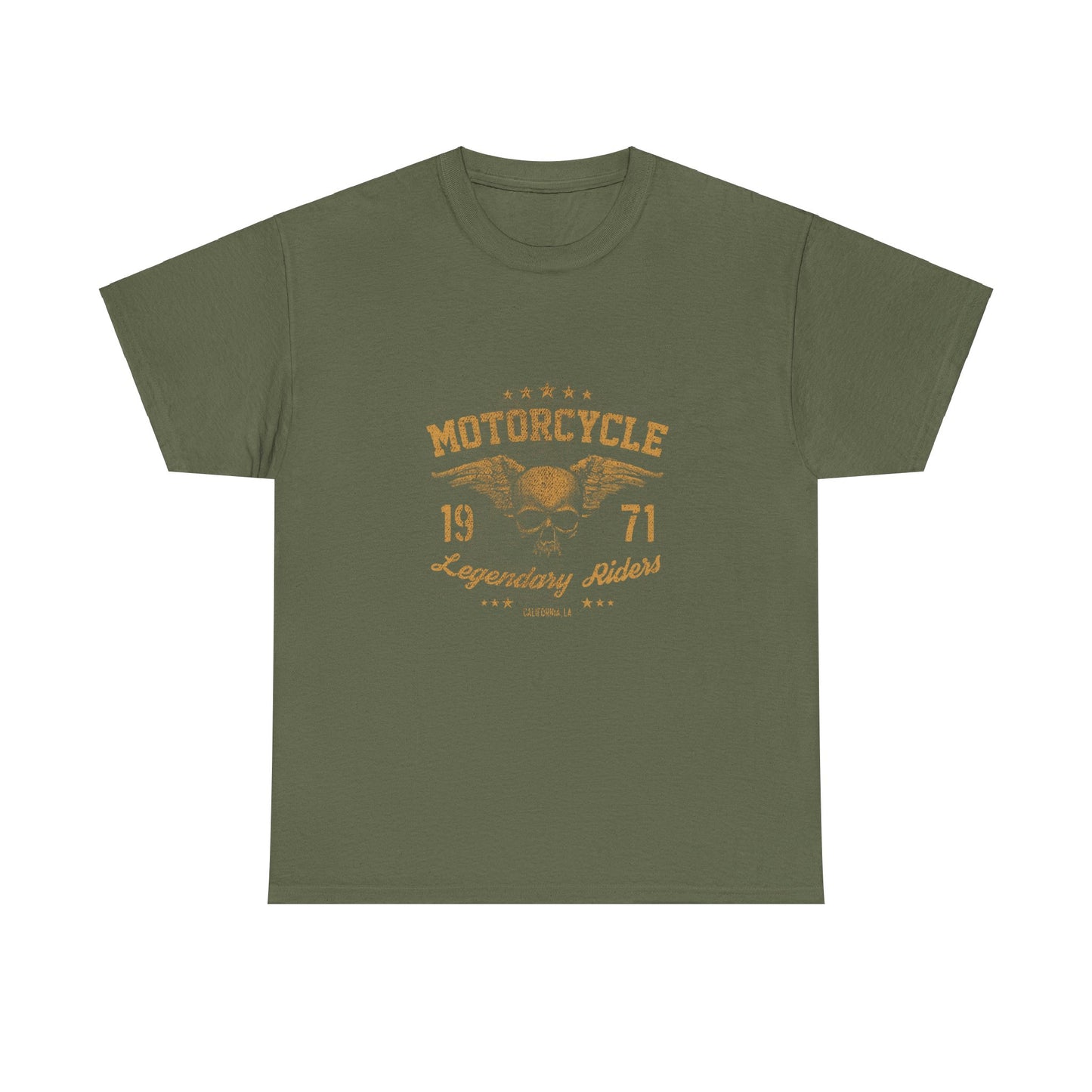 Classic Biker Vibes: Gildan® Heavy Cotton Motorcycle Legend 1971 Shirt