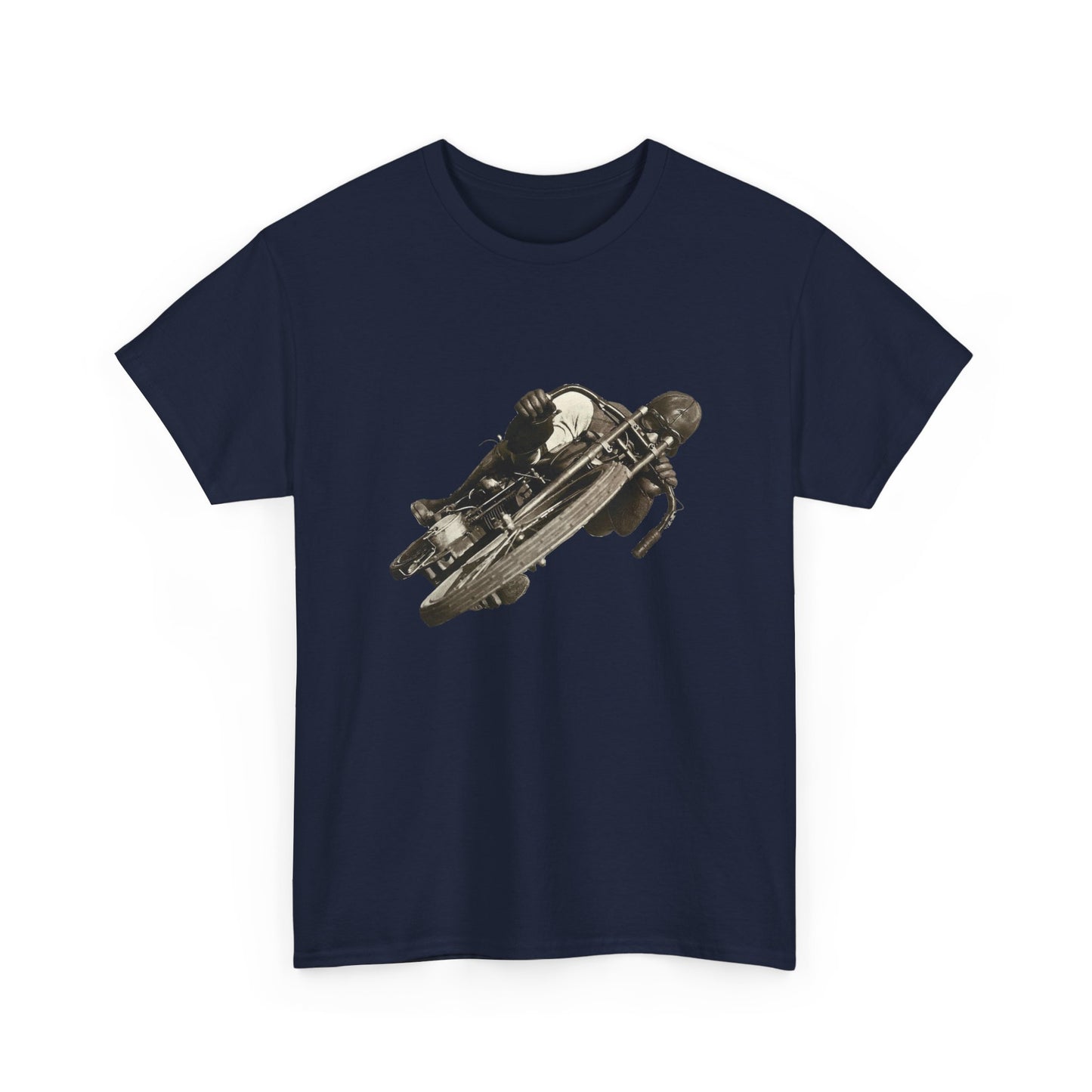 Stay Timeless with Leaning Hard Vintage Biker T-Shirt on Gildan 5000