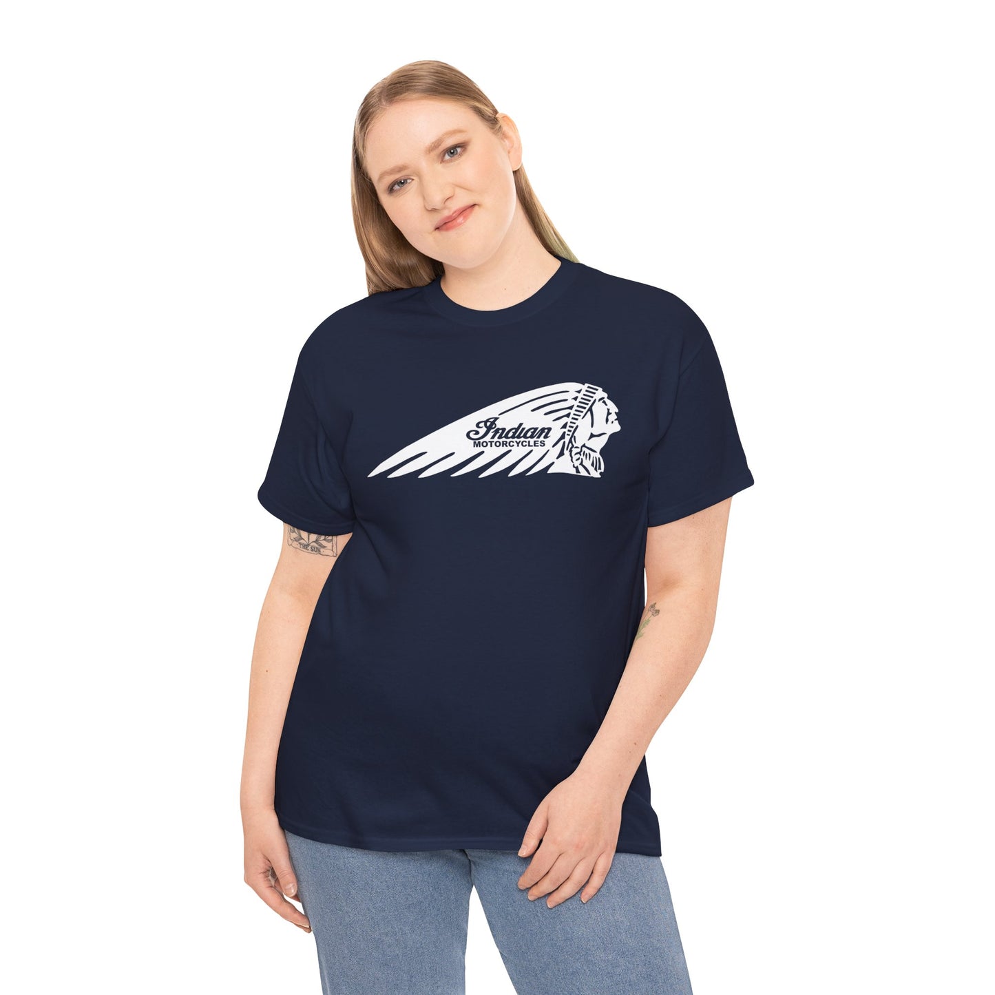 Indian Motorcycles Shirt | Gildan® 5000 Heavy Cotton™, Stylish Comfort for Bikers