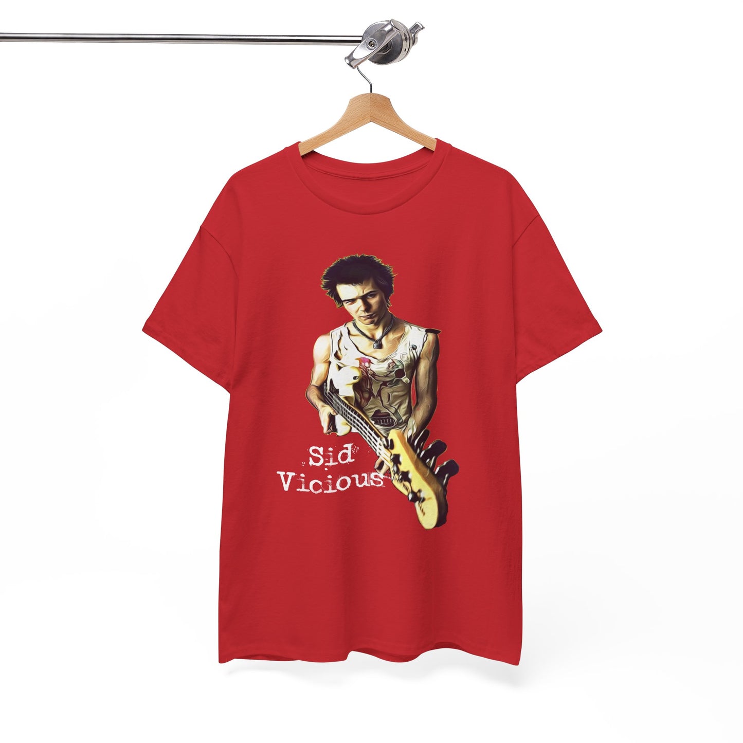 Sid Vicious Design Shirt: Stylish Edge in Heavy Cotton