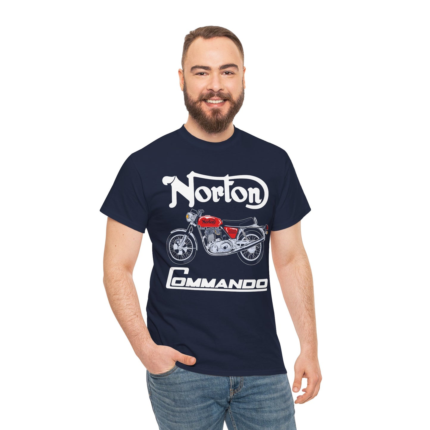 Norton Commando T-Shirt: Classic Fit with Gildan® 5000 Heavy Cotton™