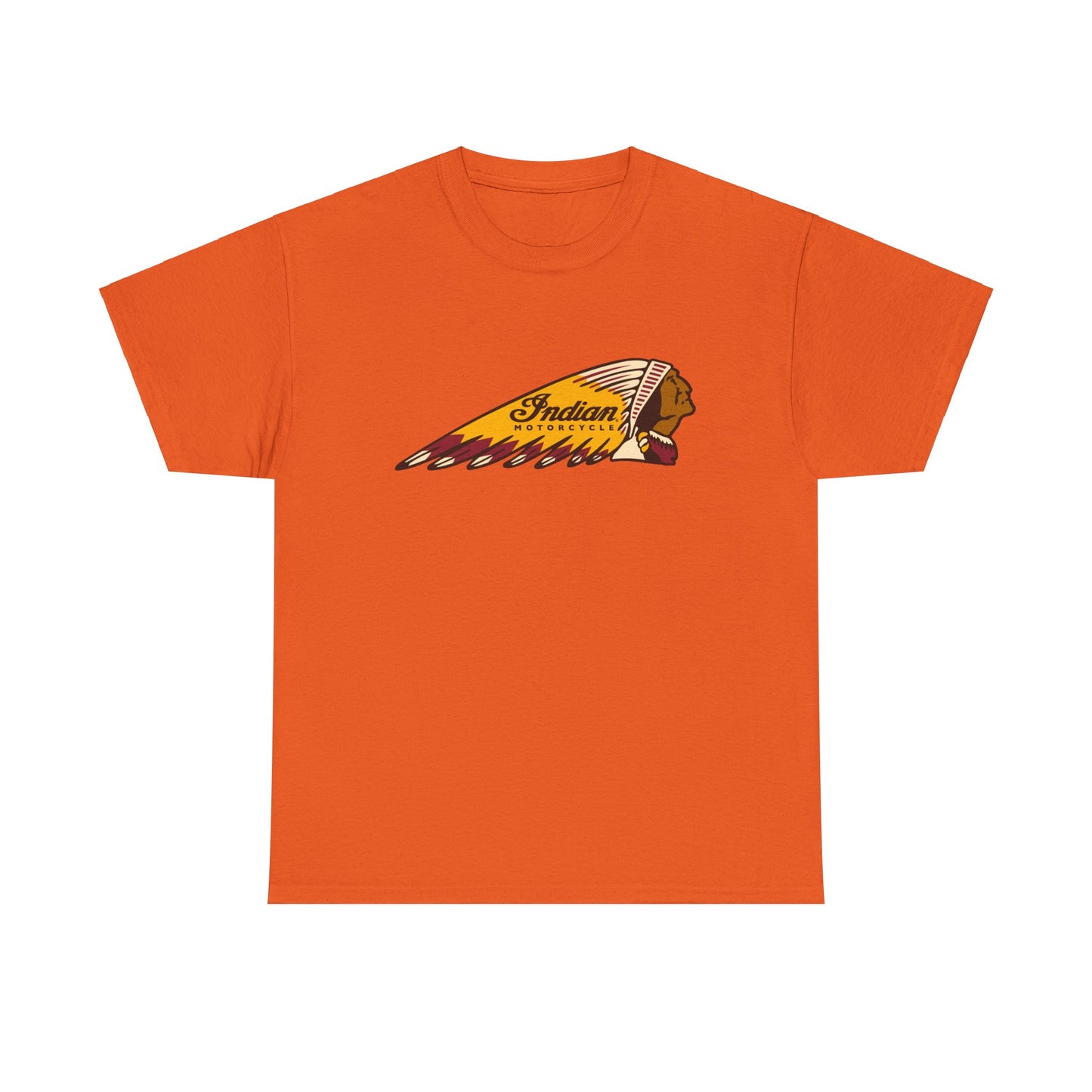 Indian Motorcycles Classic Tee - Gildan® 5000 Heavy Cotton™, Iconic Design, Perfect for Every Biker