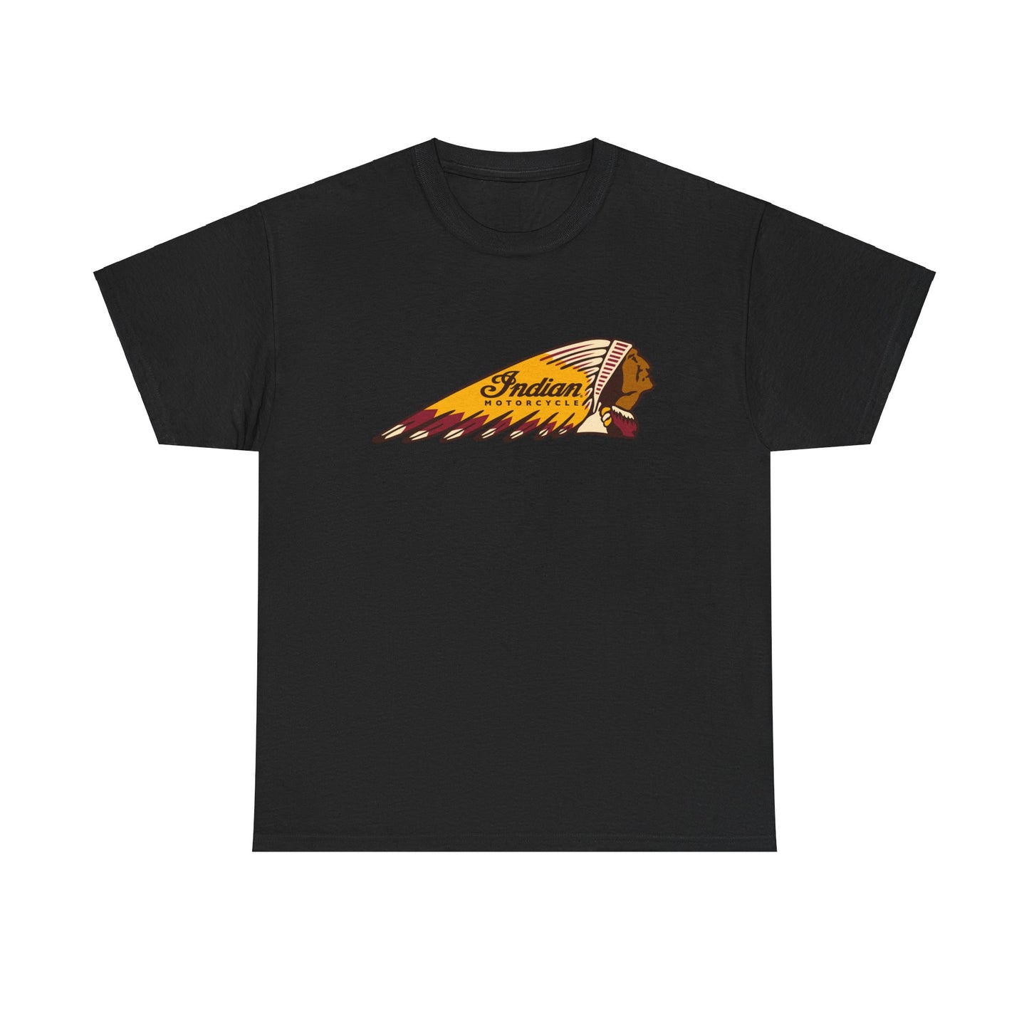 Indian Motorcycles Classic Tee - Gildan® 5000 Heavy Cotton™, Iconic Design, Perfect for Every Biker