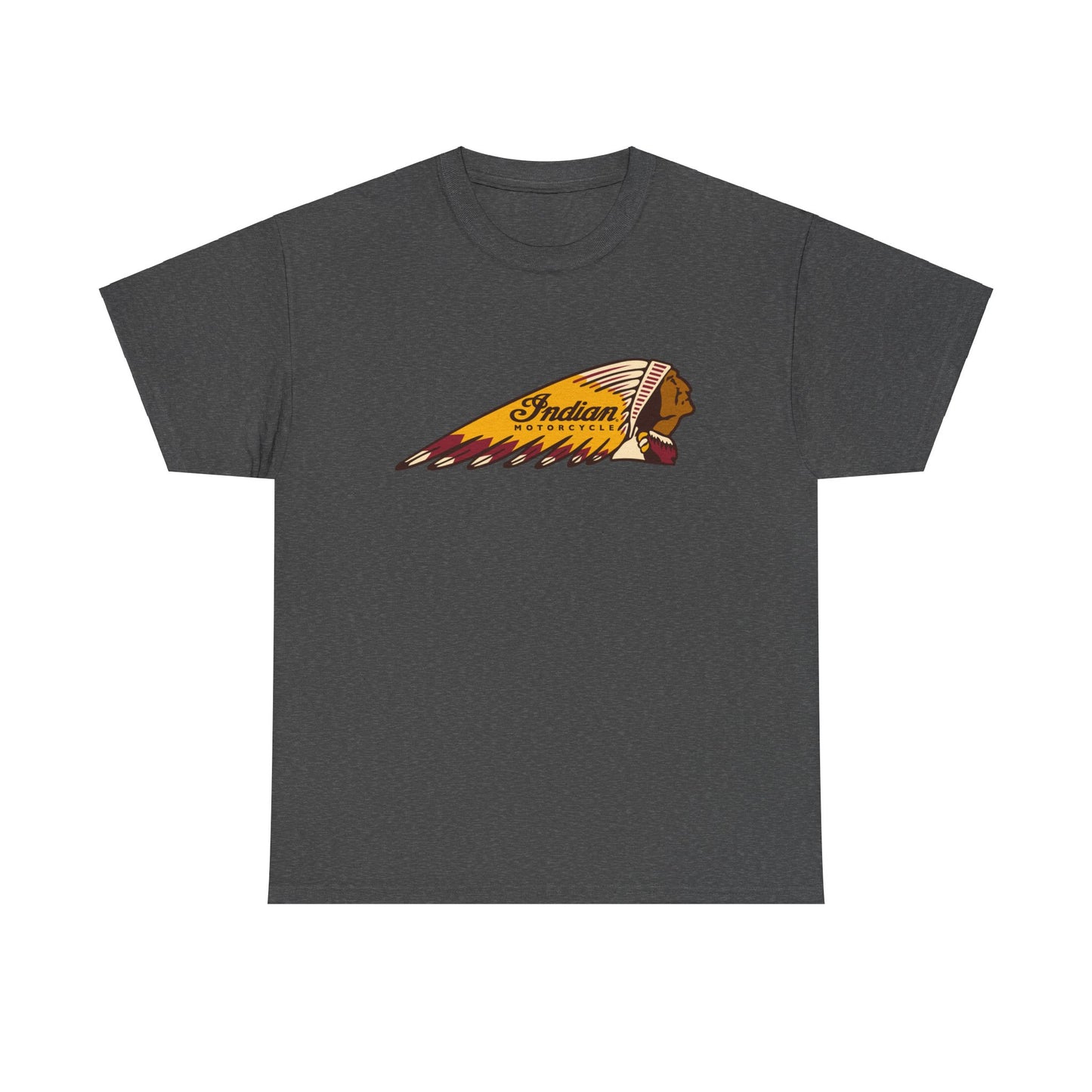 Indian Motorcycles Classic Tee - Gildan® 5000 Heavy Cotton™, Iconic Design, Perfect for Every Biker