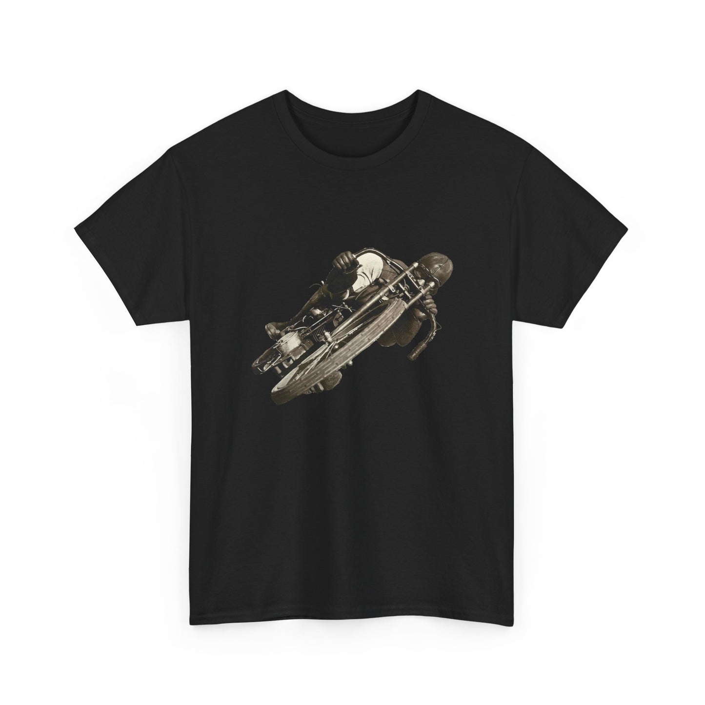 Stay Timeless with Leaning Hard Vintage Biker T-Shirt on Gildan 5000