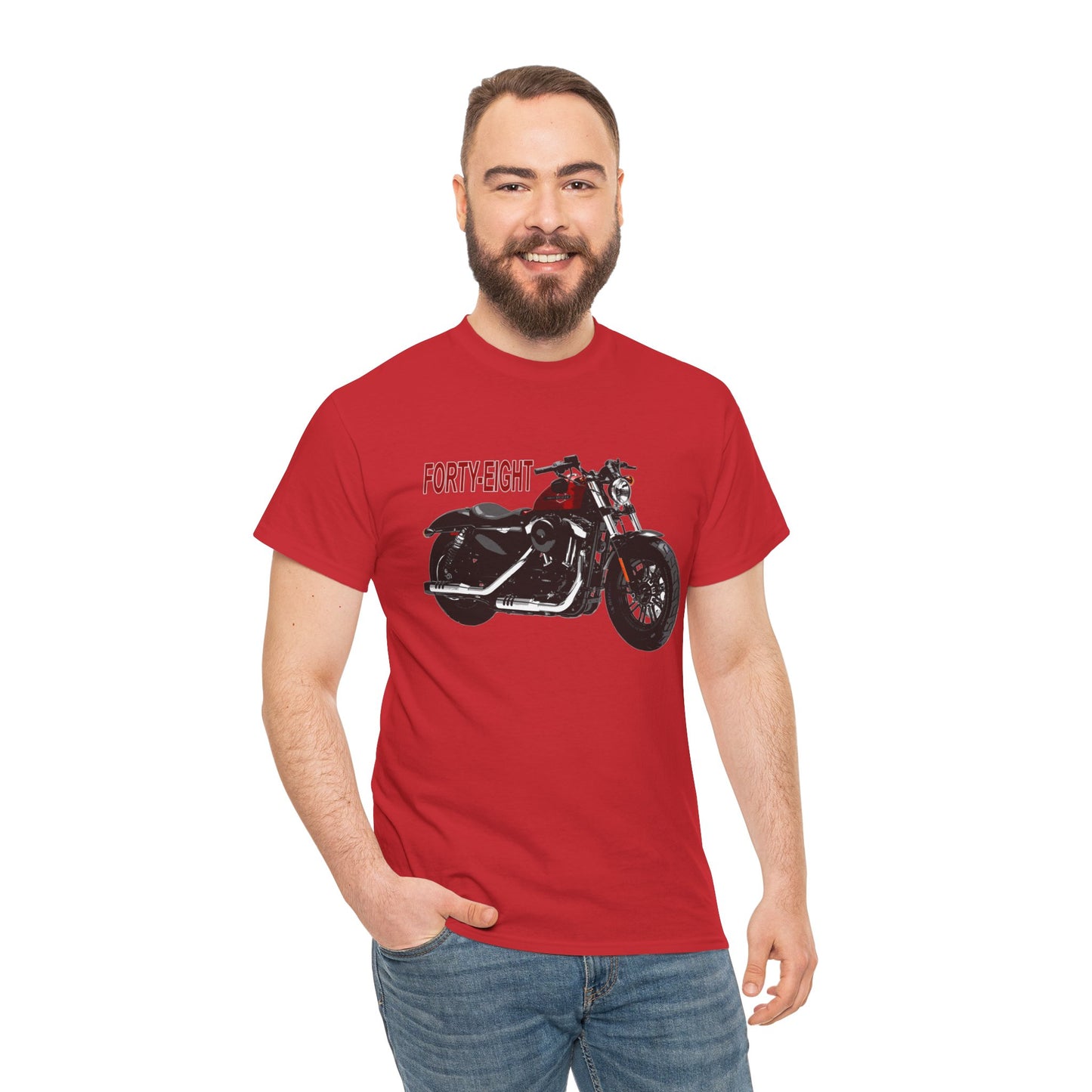Harley Davidson 48 Unisex T-Shirt | Gildan® 5000 Heavy Cotton™ - Stylish & Comfortable, Great for Bikers of All Styles