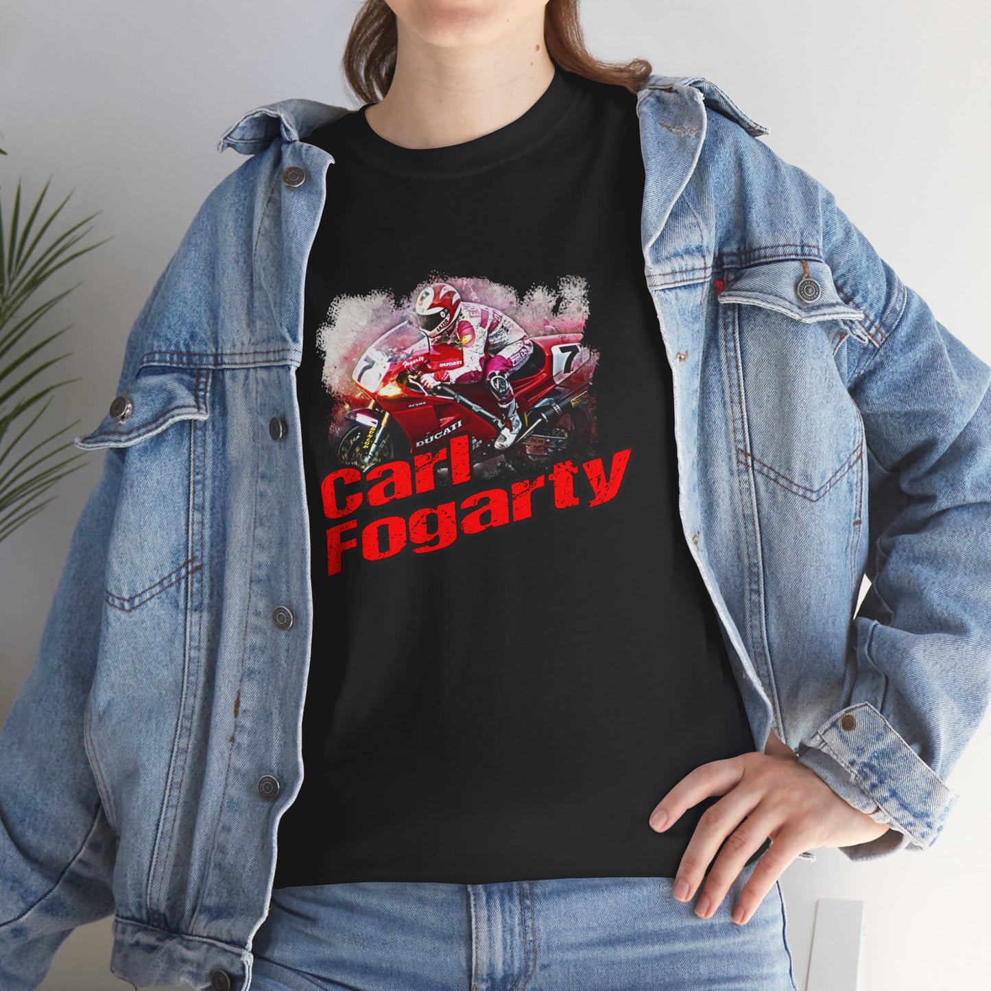 Heavy Cotton Carl Fogarty Motorcycle Legend Shirt