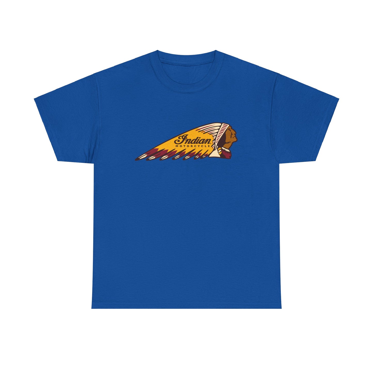 Indian Motorcycles Classic Tee - Gildan® 5000 Heavy Cotton™, Iconic Design, Perfect for Every Biker