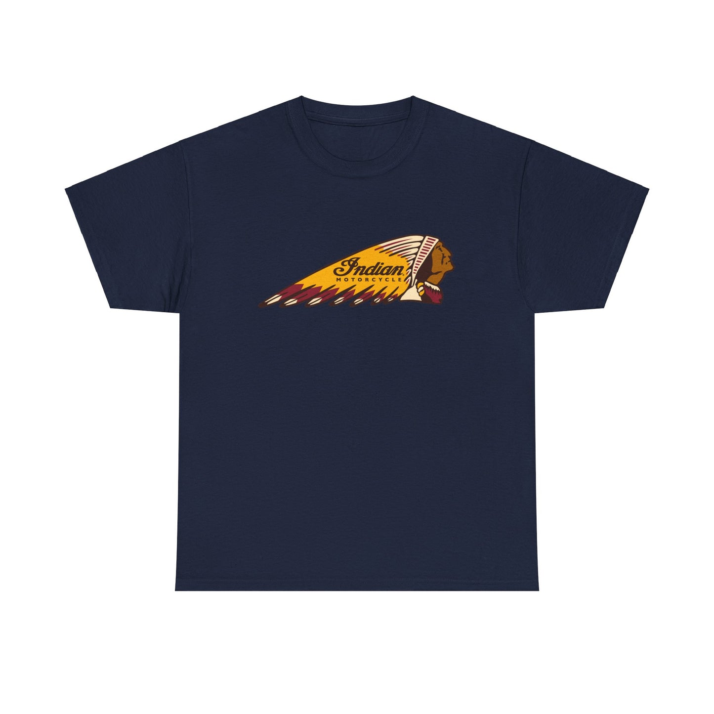 Indian Motorcycles Classic Tee - Gildan® 5000 Heavy Cotton™, Iconic Design, Perfect for Every Biker