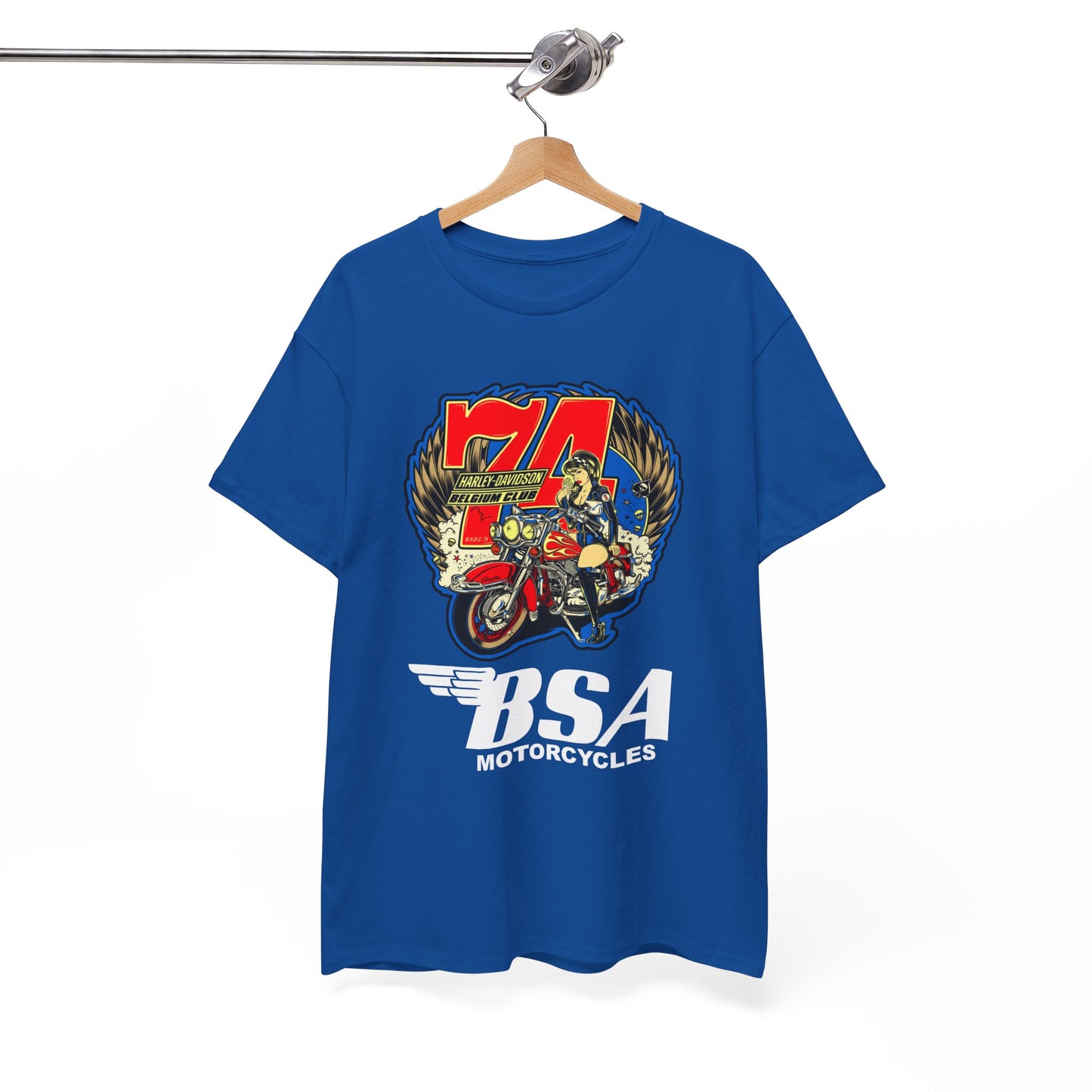 Harley Girl Biker T-Shirt - Gildan® 5000 Heavy Cotton™, Iconic Style for Female Riders