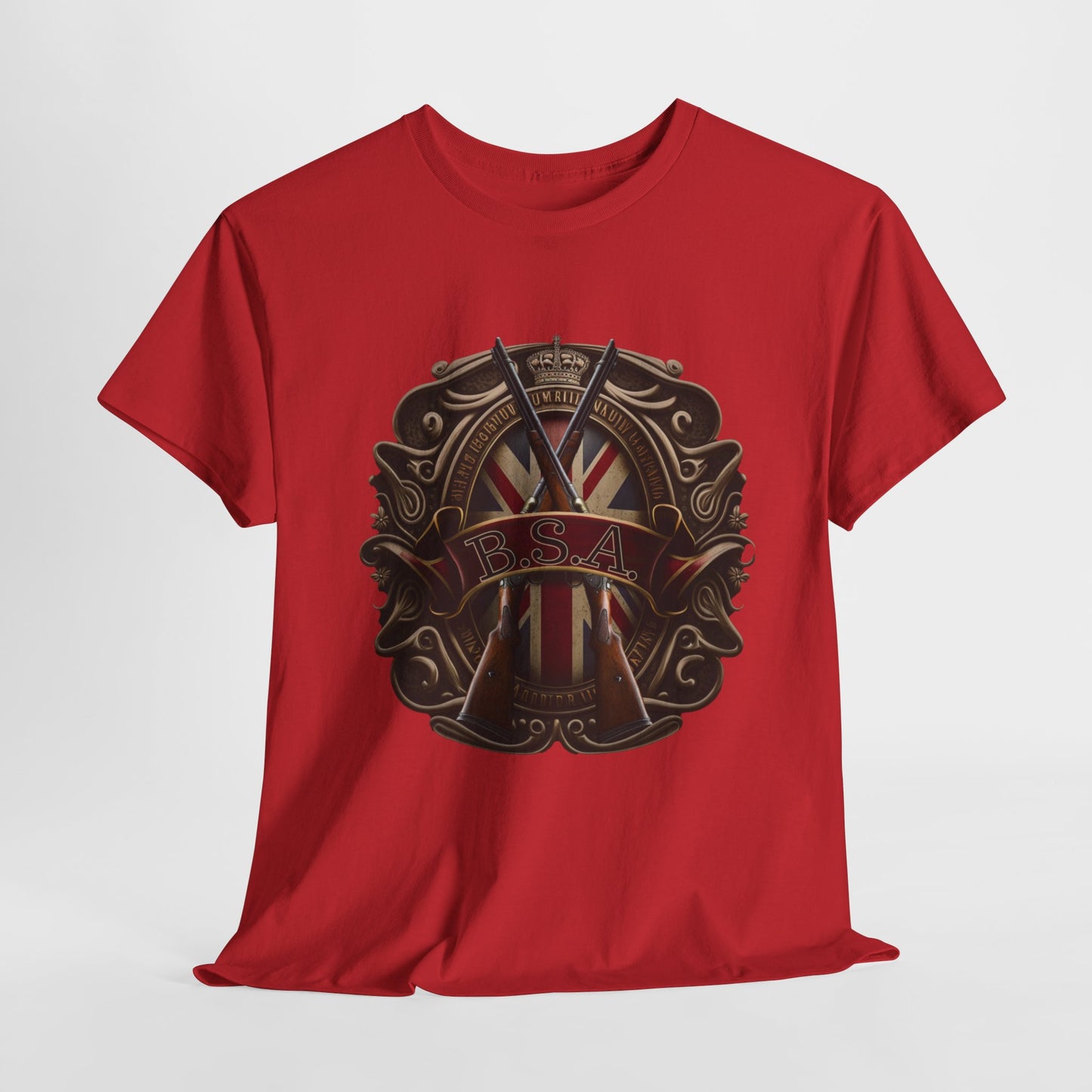 Classic BSA Motorcycles T-Shirt - Gildan® 5000 Heavy Cotton™, Perfect for Riders & Collectors