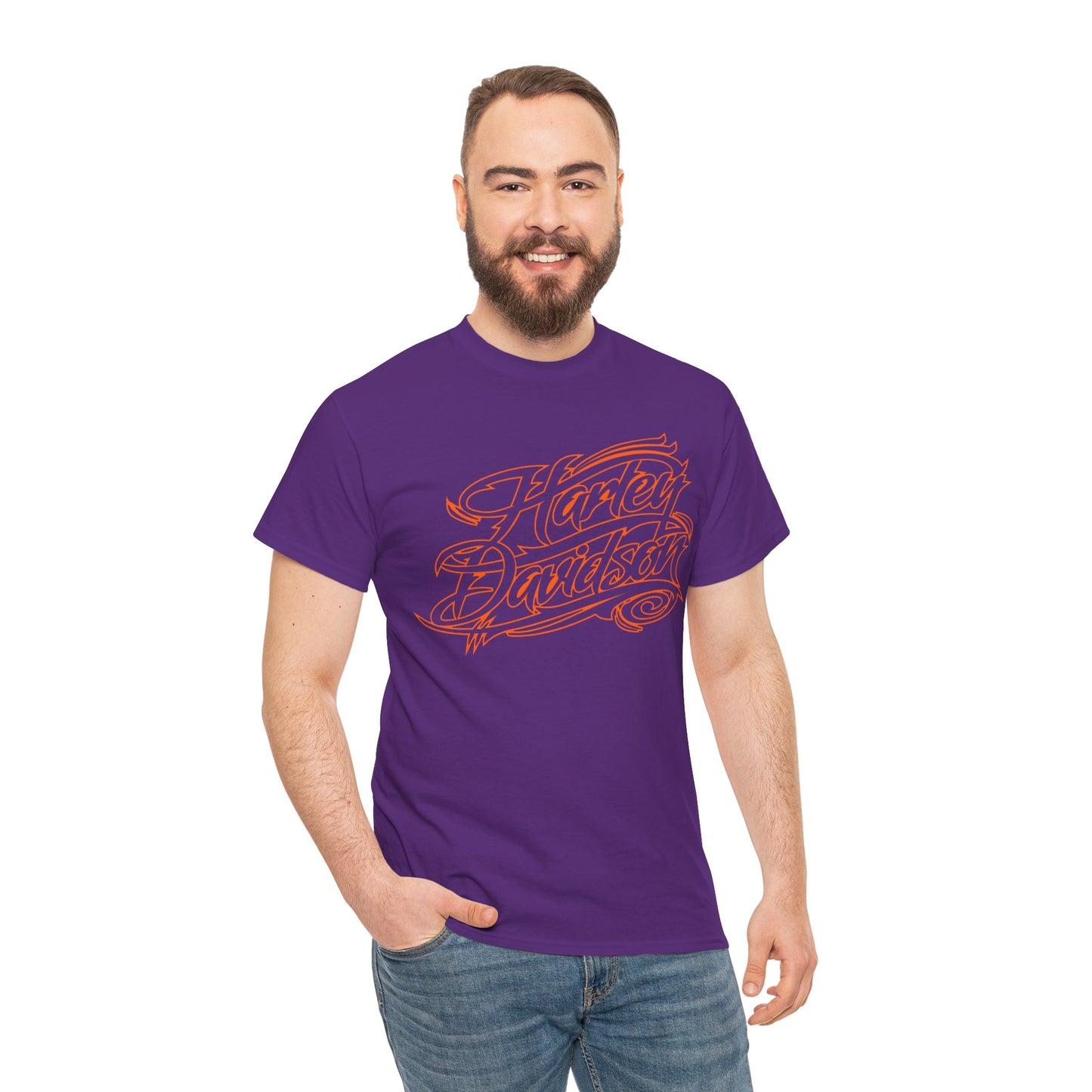 Harley Davidson Classic Fit Tee: Stylish Heavy Cotton Comfort