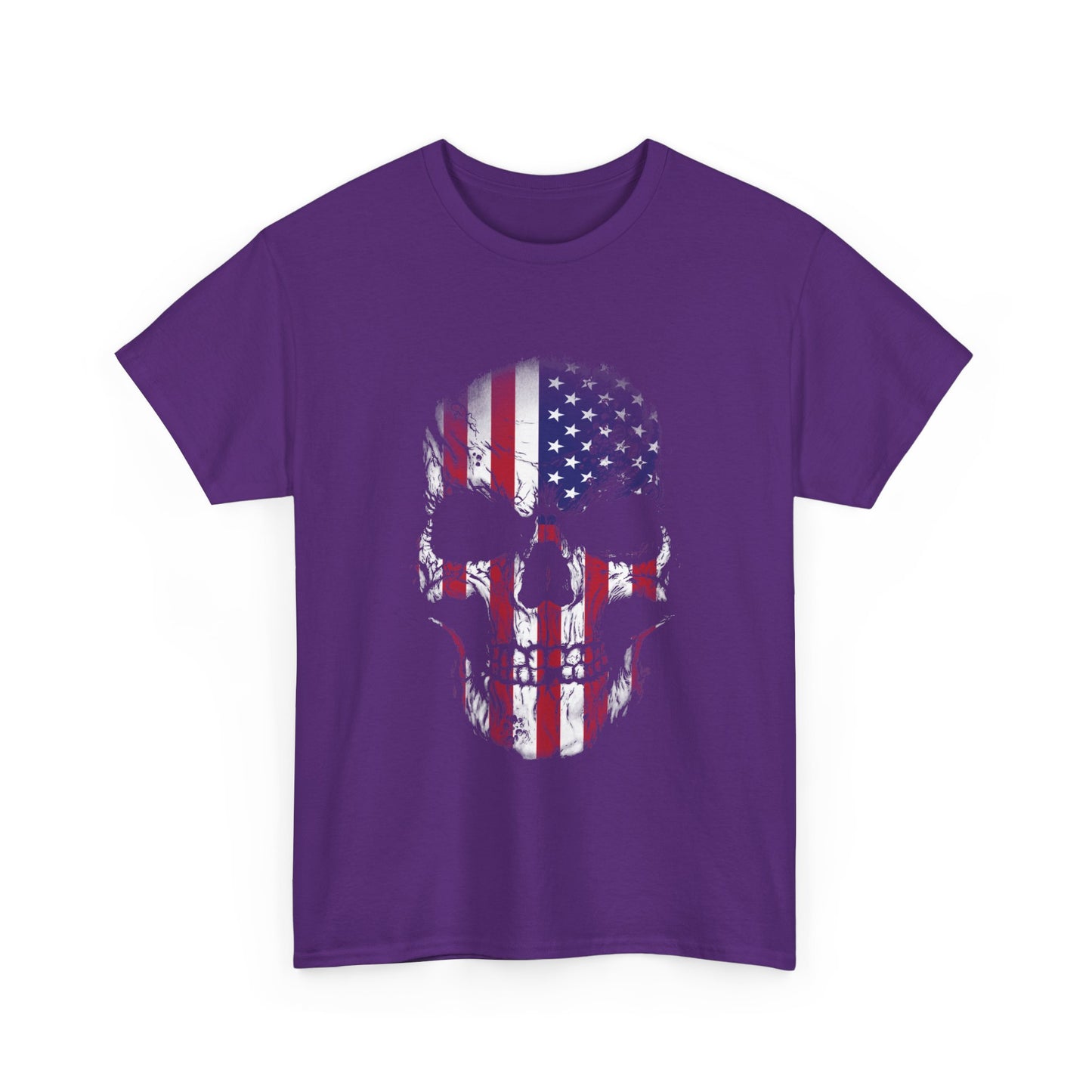 Rock the Classic Fit USA Skull Flag Tee