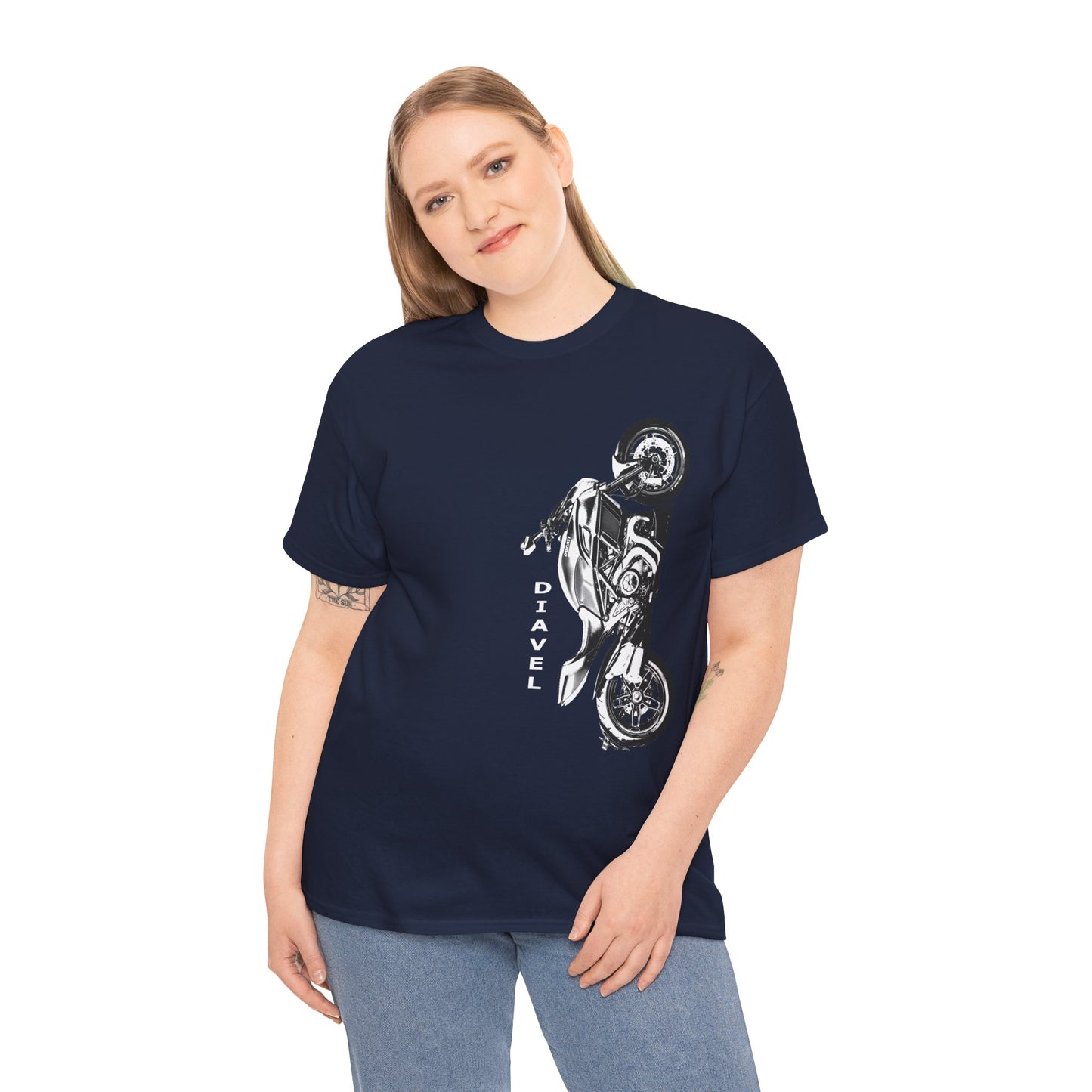 Ducati Diavel Biker T-Shirt | Gildan® 5000 Heavy Cotton™ - Rugged Style, Classic Fit for Motorcycle Lovers