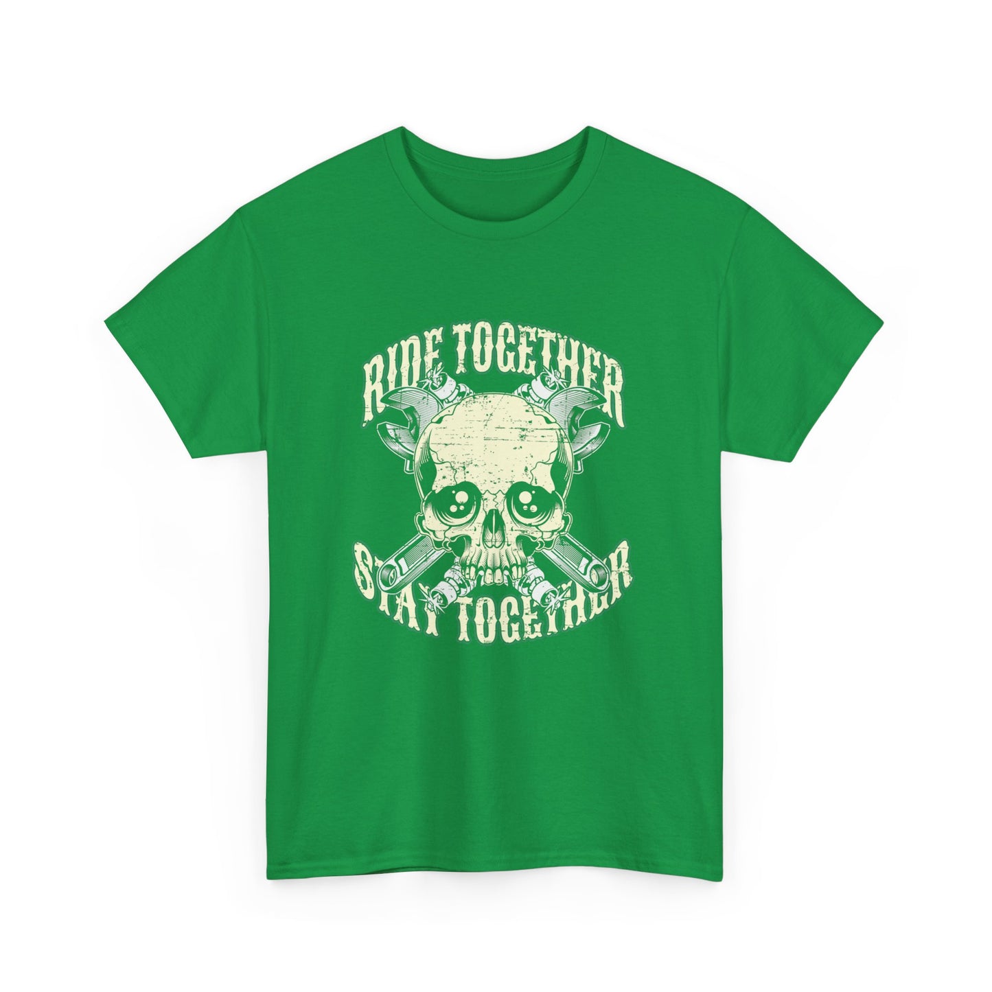 Ride Together, Stay Together T-Shirt | Gildan® 5000 Heavy Cotton™, Stylish and Classic Fit for True Bikers