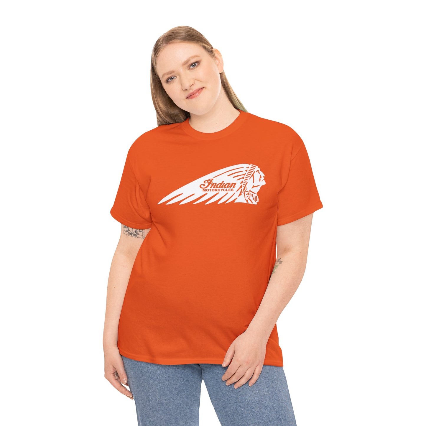Indian Motorcycles Shirt | Gildan® 5000 Heavy Cotton™, Stylish Comfort for Bikers