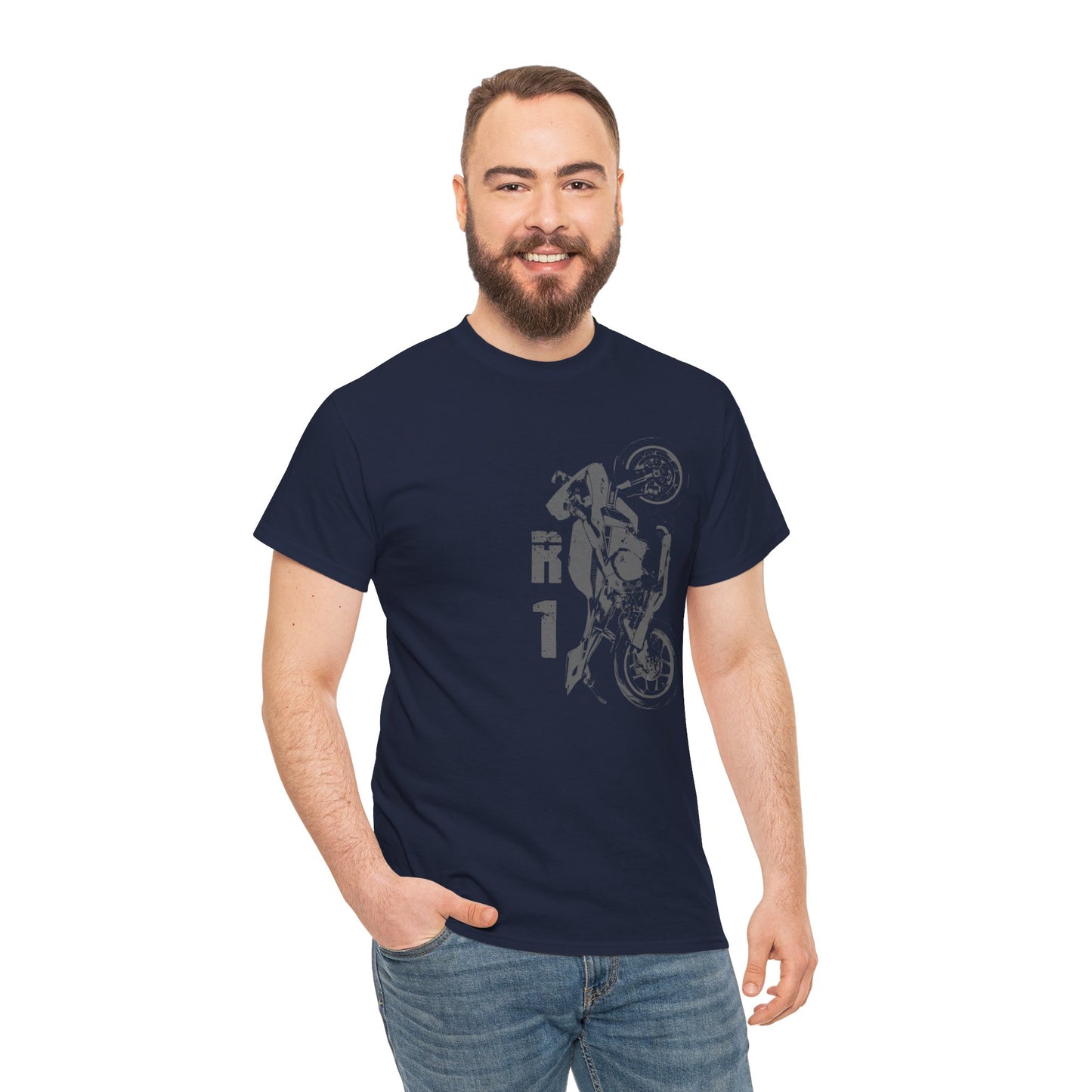 Breathable and Comfortable Cotton Yamaha R1 Motorcycle Tee