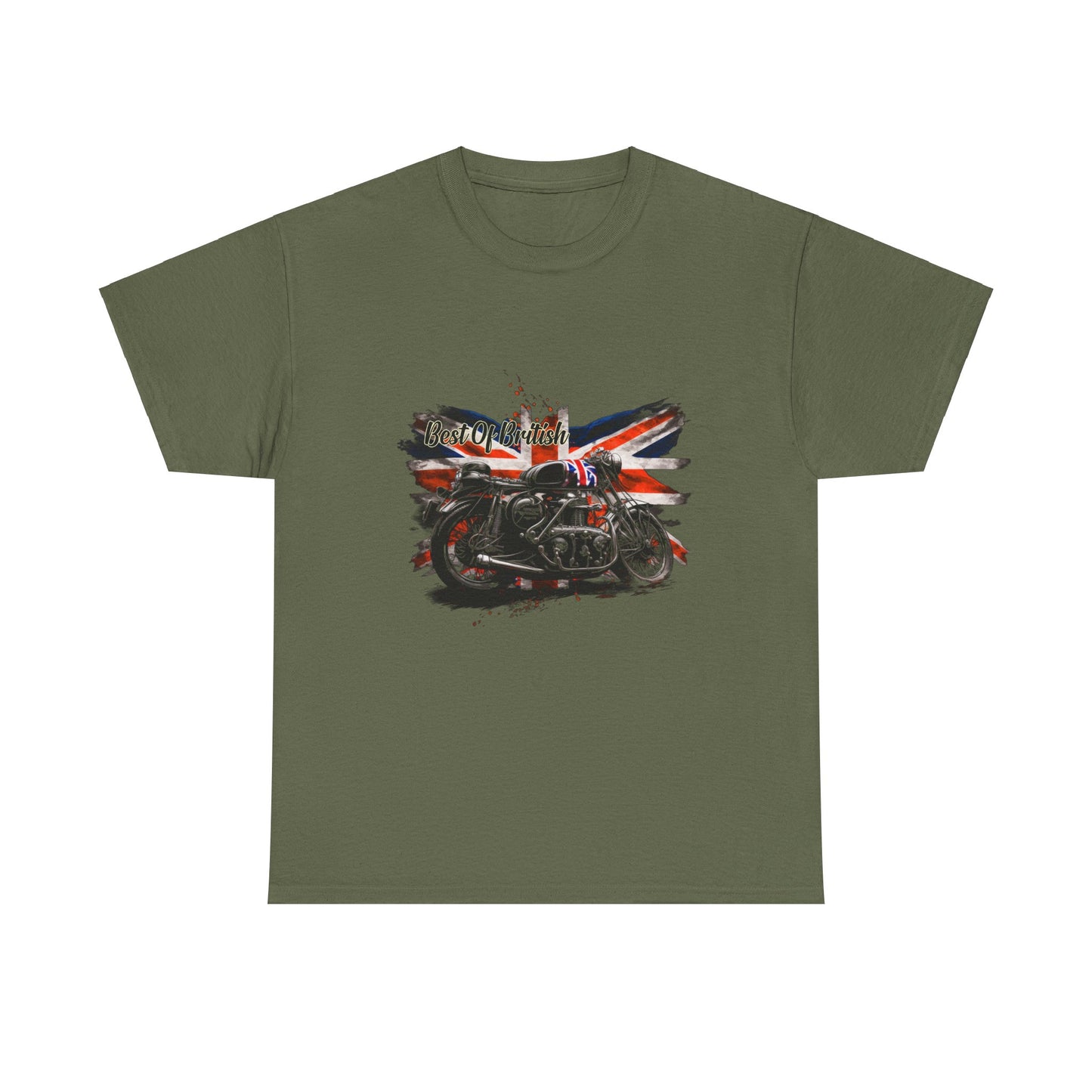 Classic Fit Best of British Biker Shirt - Double-Needle Hems