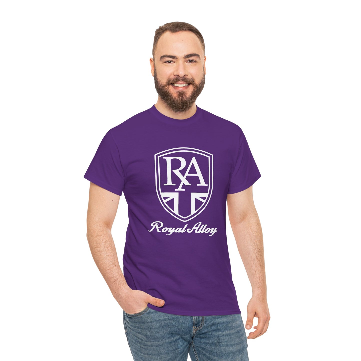 Sleek & Durable: Royal Alloy Scooter Tee in Heavy Cotton