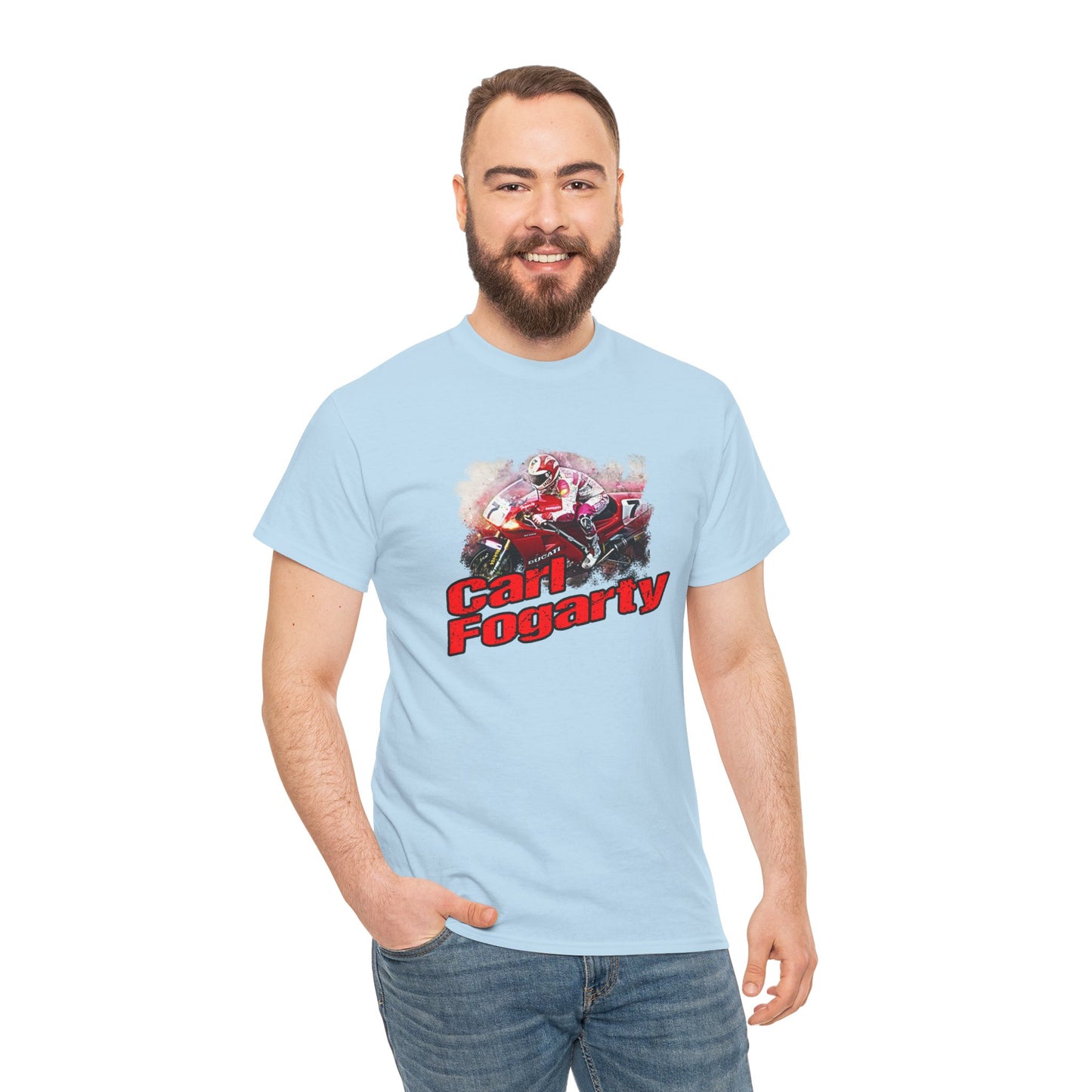 Heavy Cotton Carl Fogarty Motorcycle Legend Shirt