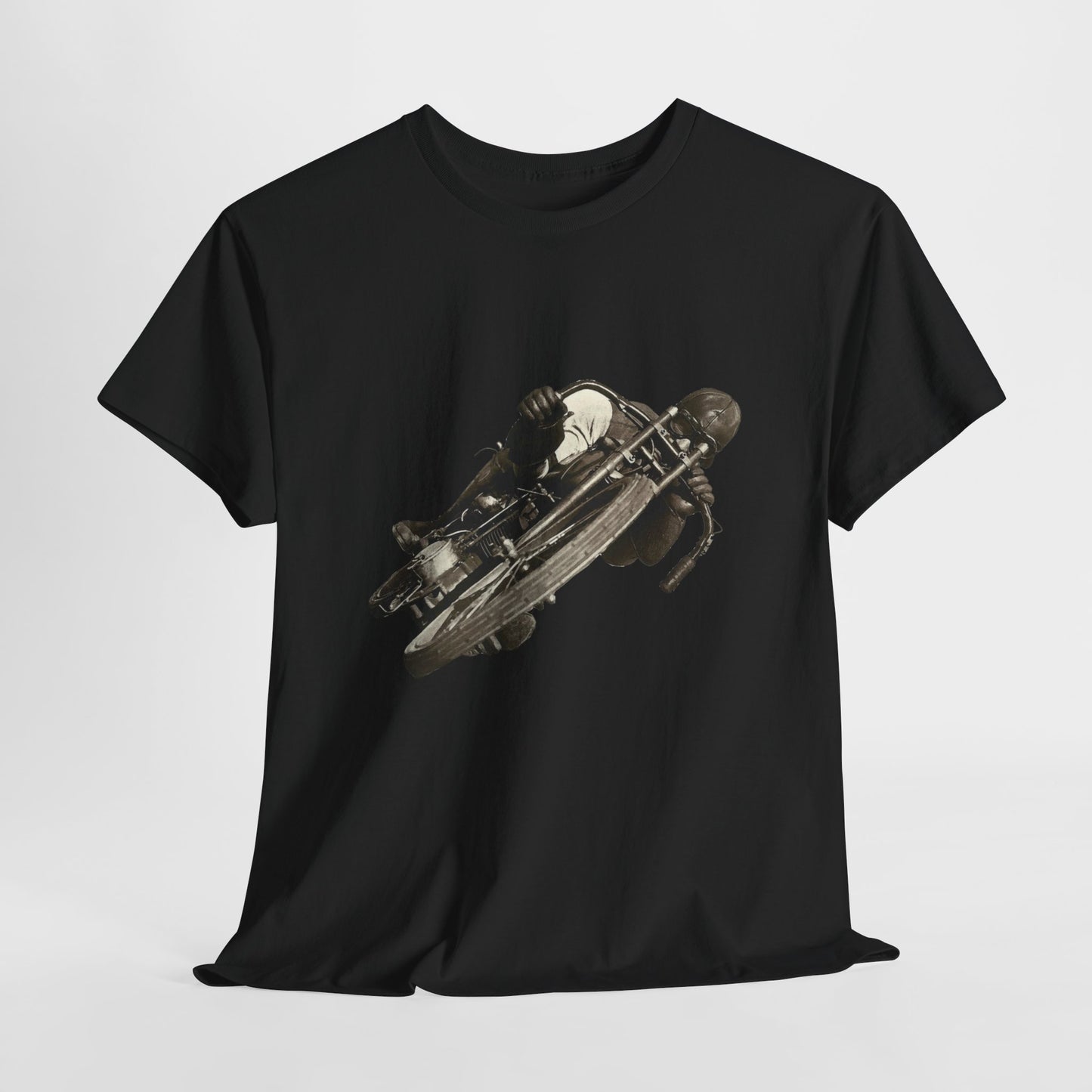 Stay Timeless with Leaning Hard Vintage Biker T-Shirt on Gildan 5000