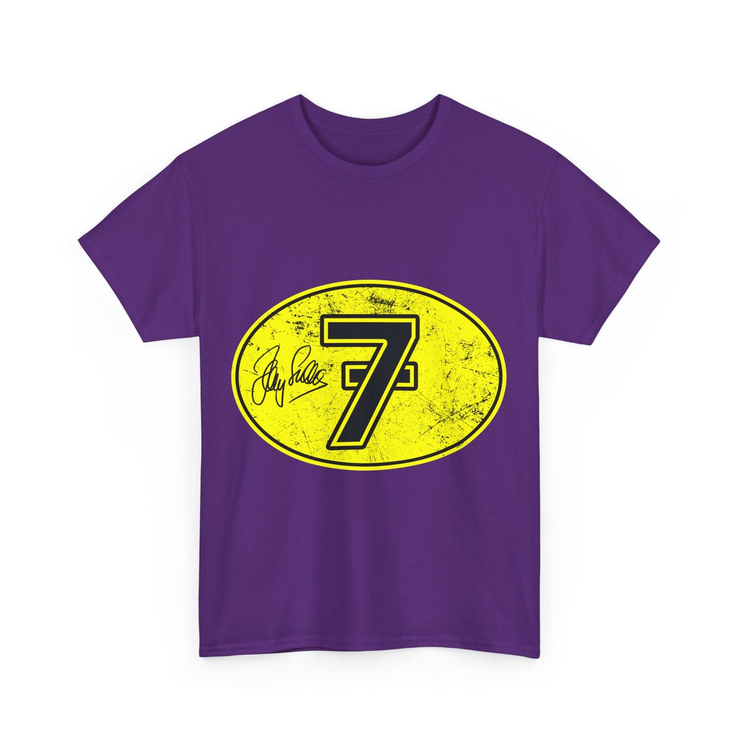 Barry Sheene No. 7 Tee | Gildan® 5000 Heavy Cotton™, Ideal for Motorcycle Enthusiasts