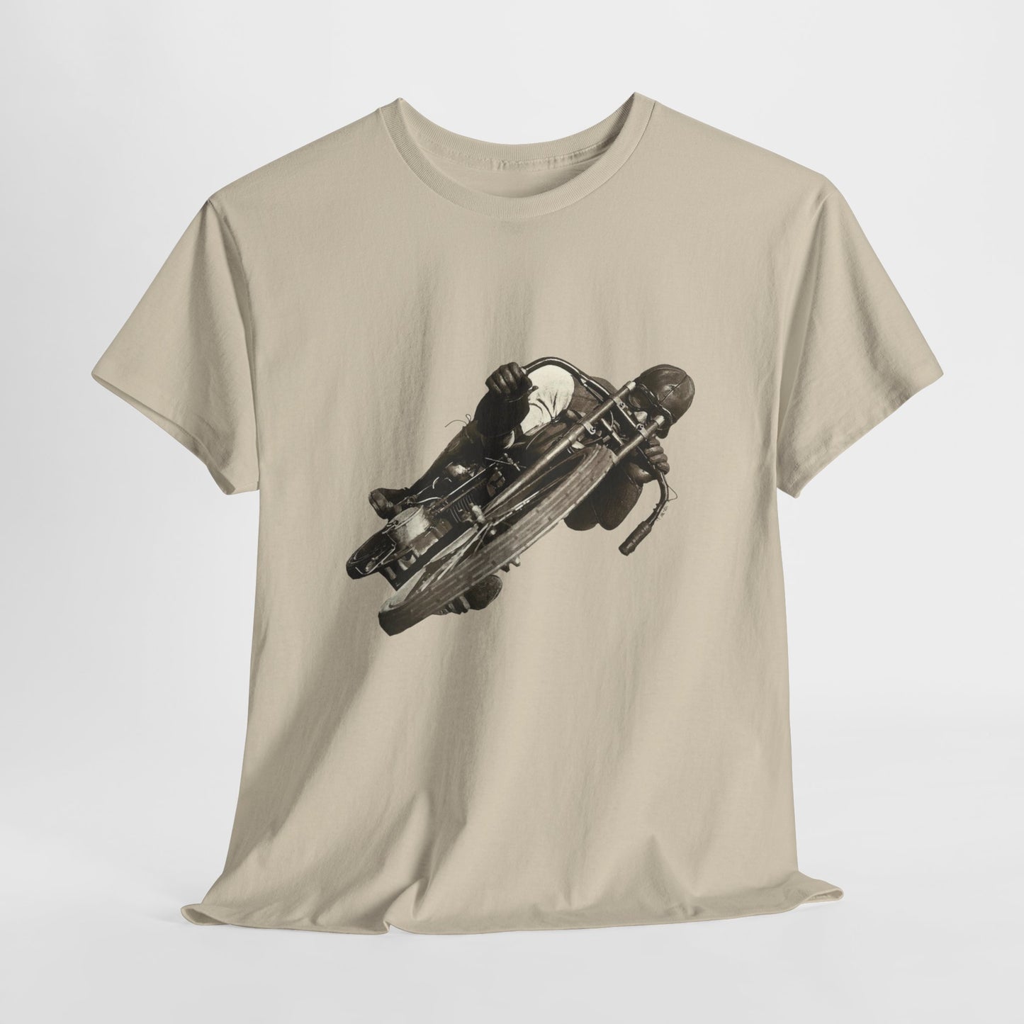 Stay Timeless with Leaning Hard Vintage Biker T-Shirt on Gildan 5000