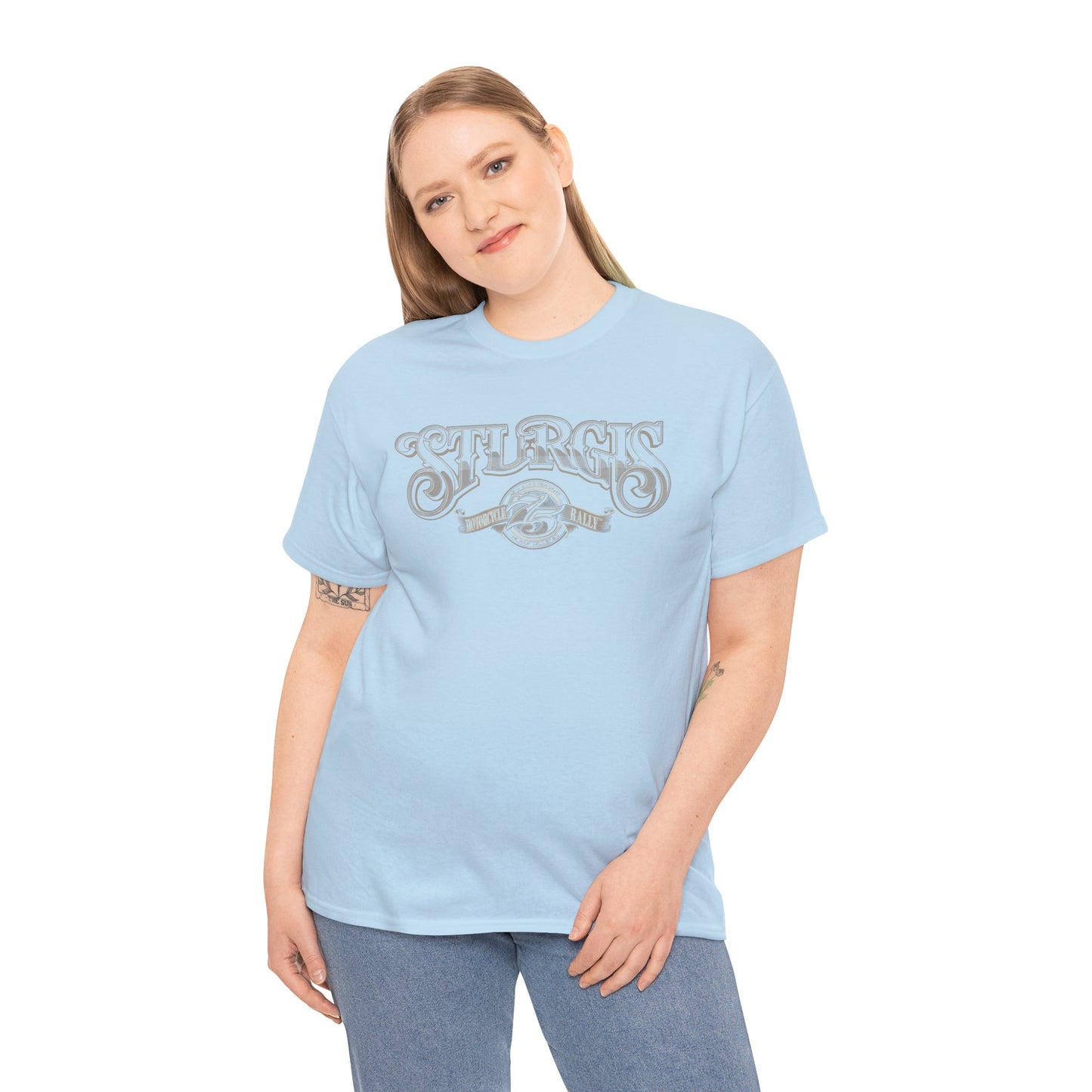 Sturgis 75th Tee - Gildan® 5000 Heavy Cotton™, Classic Midweight Fabric