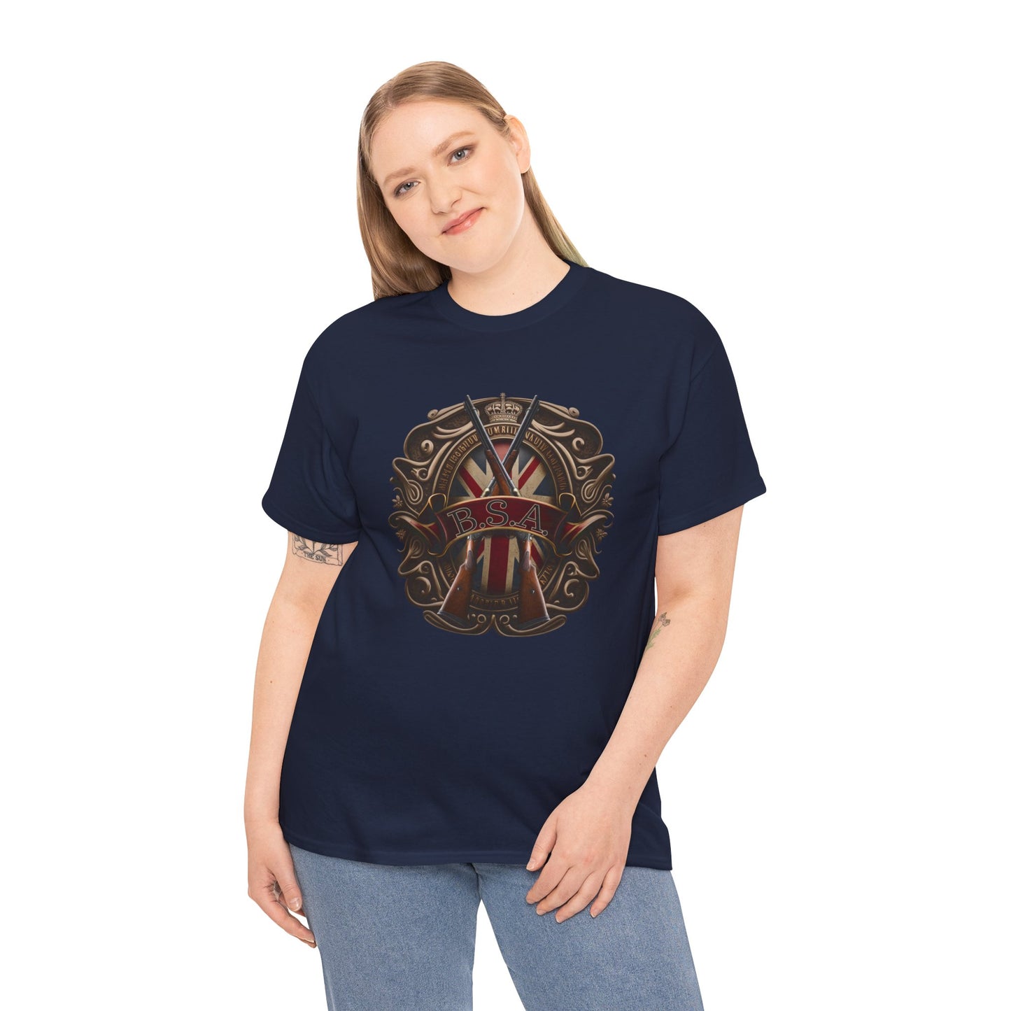 Classic BSA Motorcycles T-Shirt - Gildan® 5000 Heavy Cotton™, Perfect for Riders & Collectors