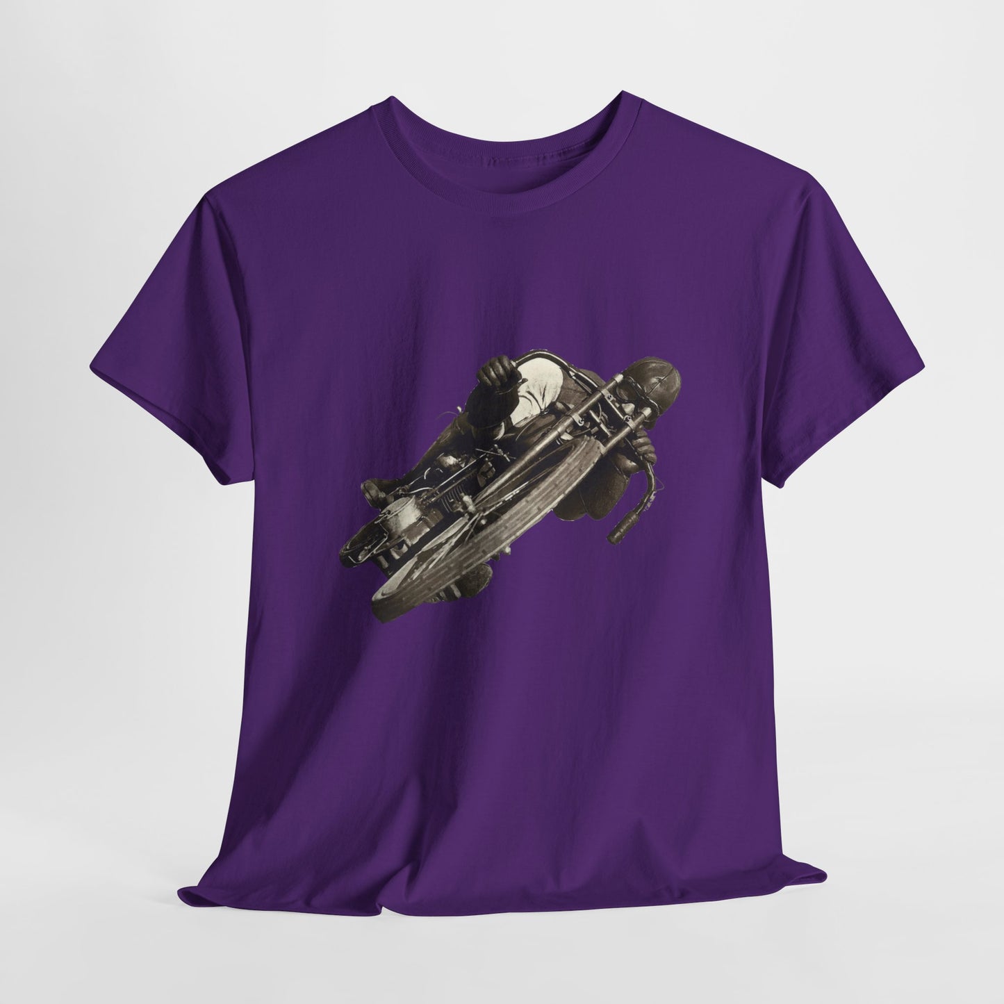 Stay Timeless with Leaning Hard Vintage Biker T-Shirt on Gildan 5000