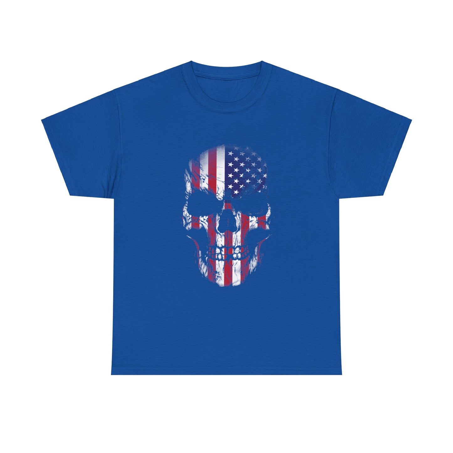 Rock the Classic Fit USA Skull Flag Tee