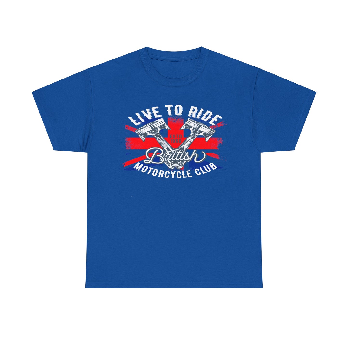 Live To Ride T-Shirt | Gildan® 5000 Heavy Cotton™ - Edgy Biker Style with Classic Fit