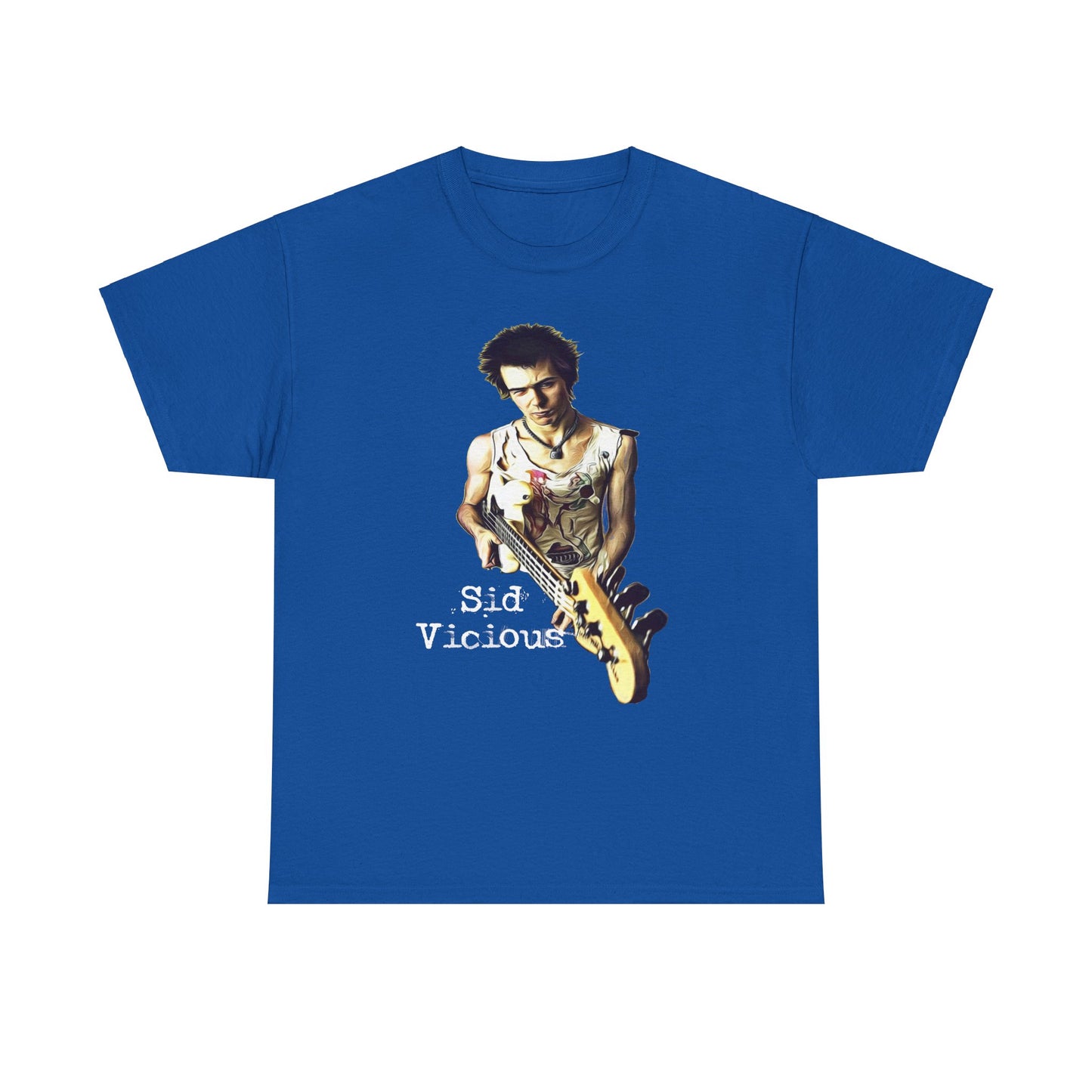 Sid Vicious Design Shirt: Stylish Edge in Heavy Cotton