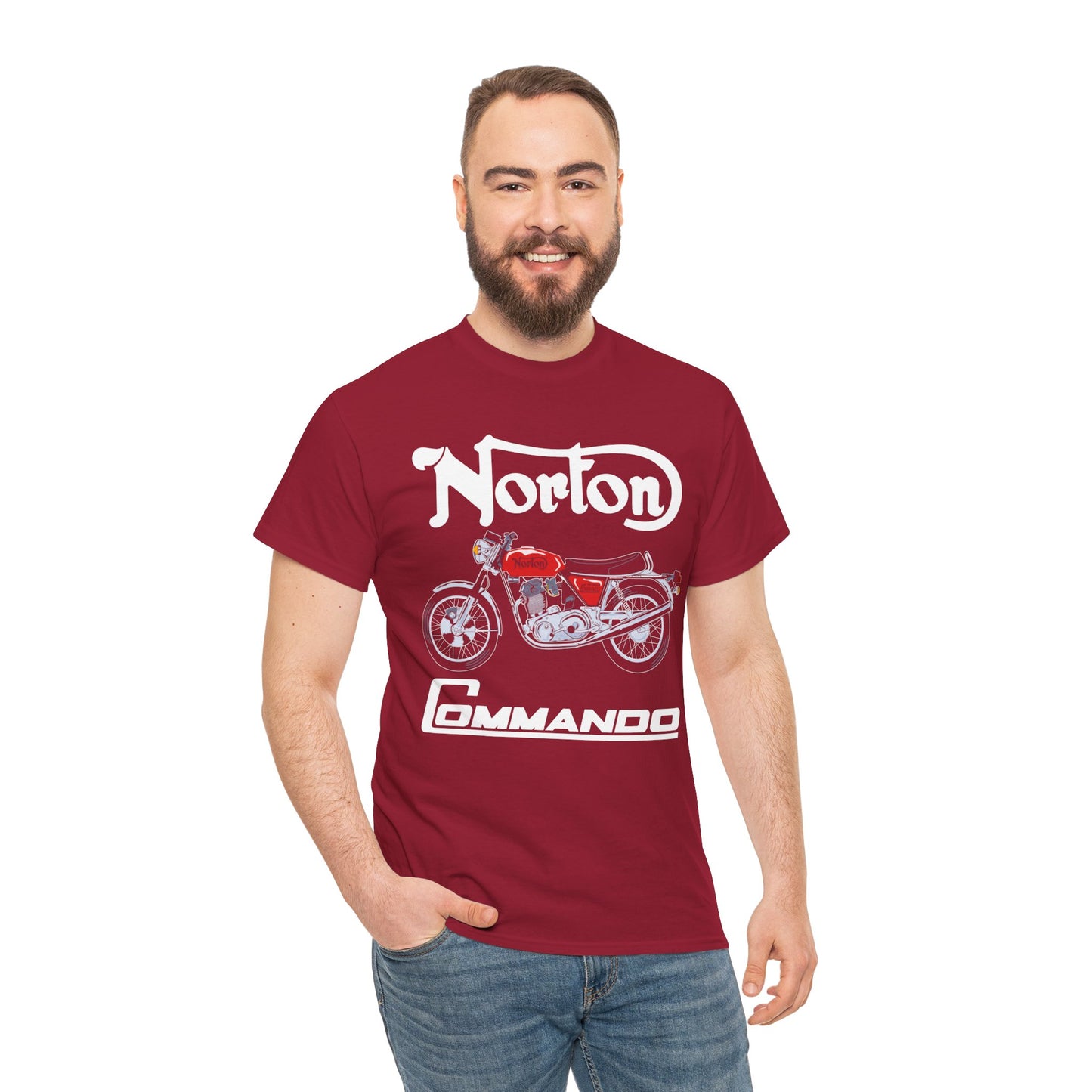 Norton Commando T-Shirt: Classic Fit with Gildan® 5000 Heavy Cotton™