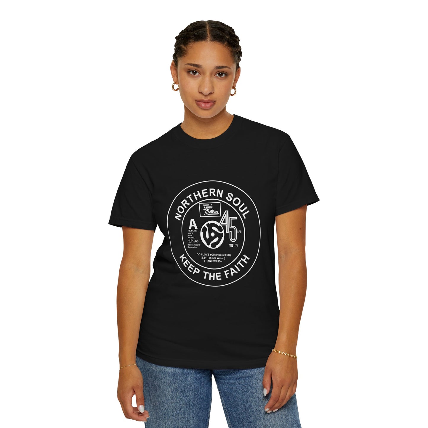 Stylish Northern Soul T-Shirt Featuring Frank Wilson, Do I Love You? - Gildan® 5000 Heavy Cotton™ Comfort