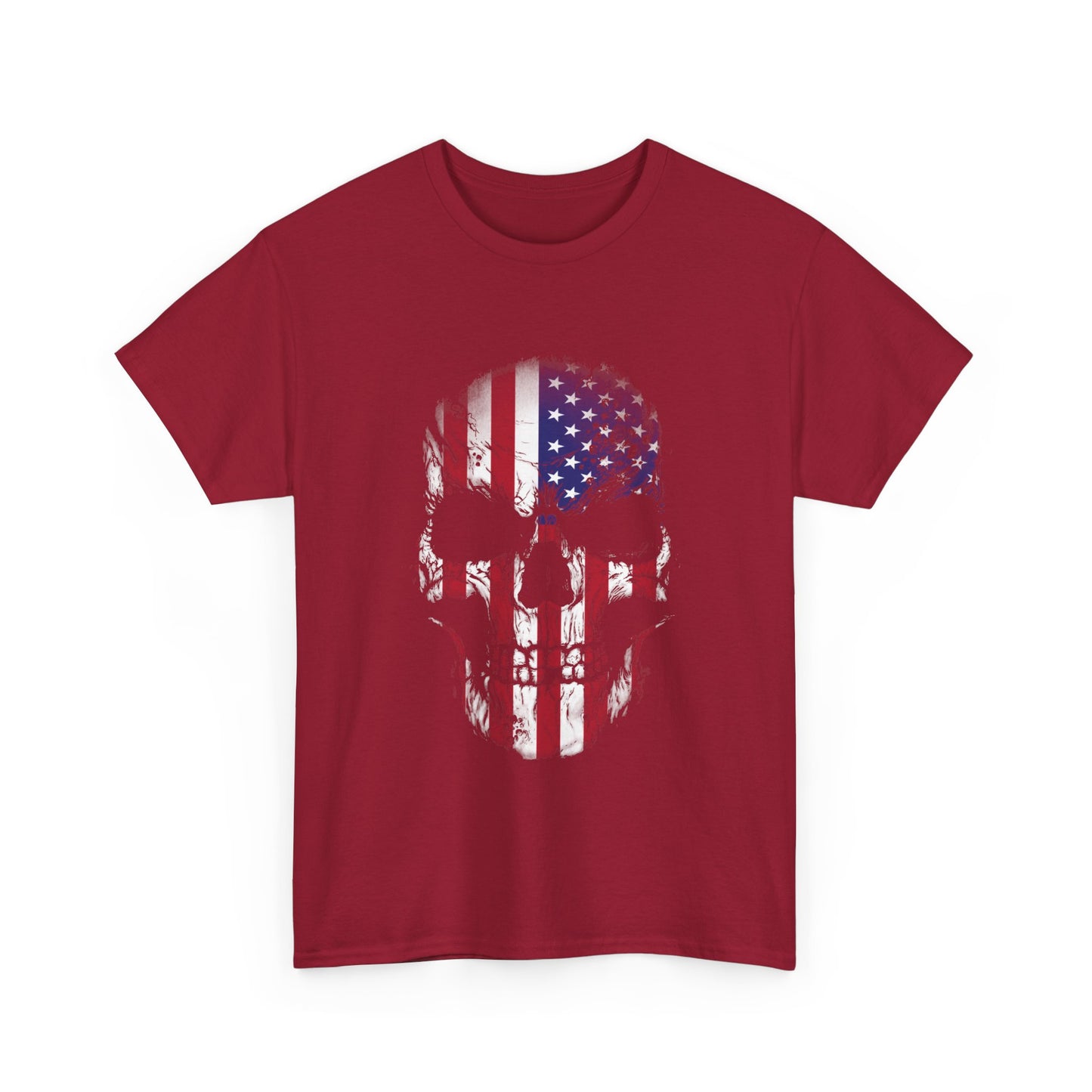 Rock the Classic Fit USA Skull Flag Tee