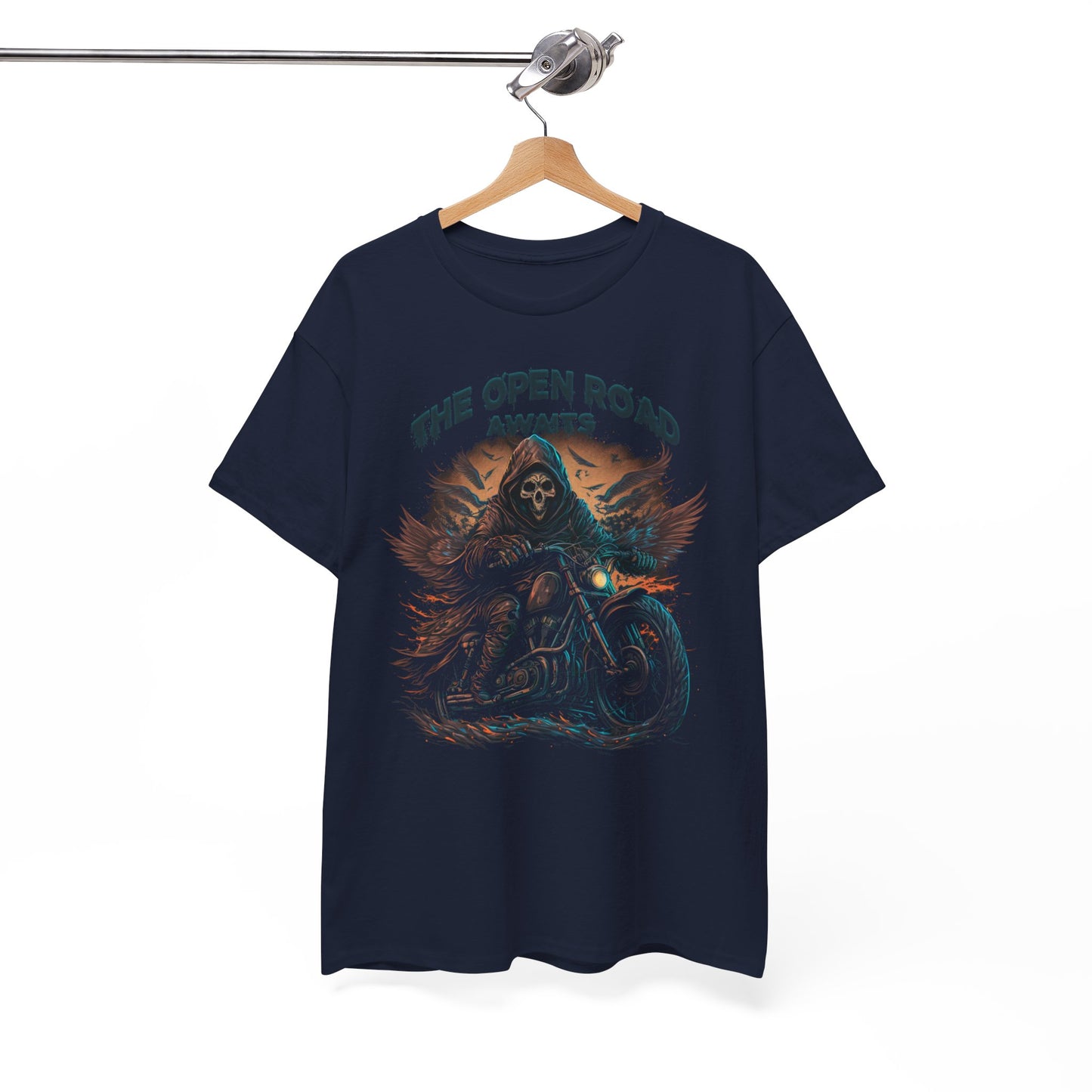 The Grim Reaper, The Open Road Awaits Shirt - Classic Fit for Endless Journeys