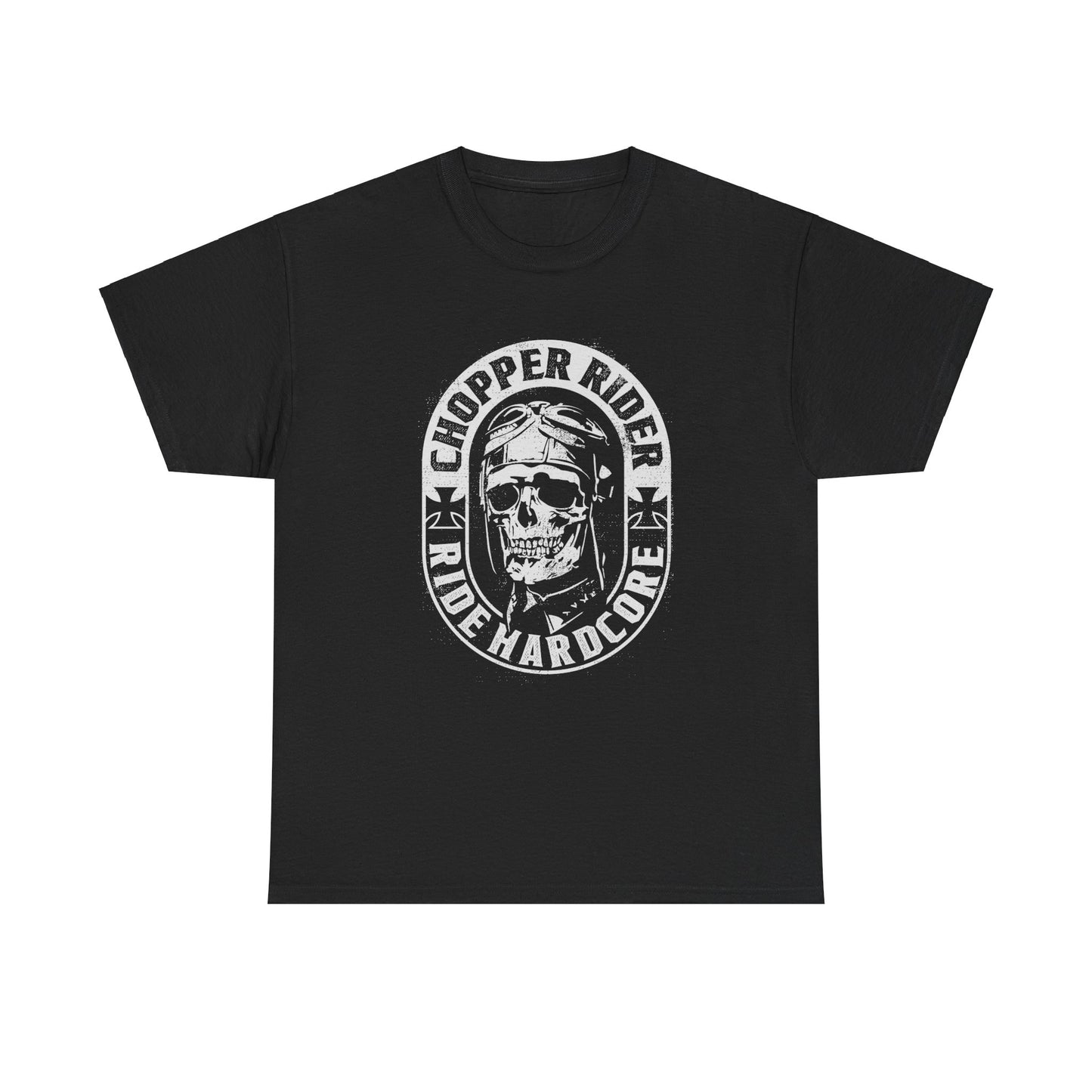 Chopper Rider Motorcycle Tee - Gildan® 5000 Heavy Cotton™, Durable Comfort for Every Ride