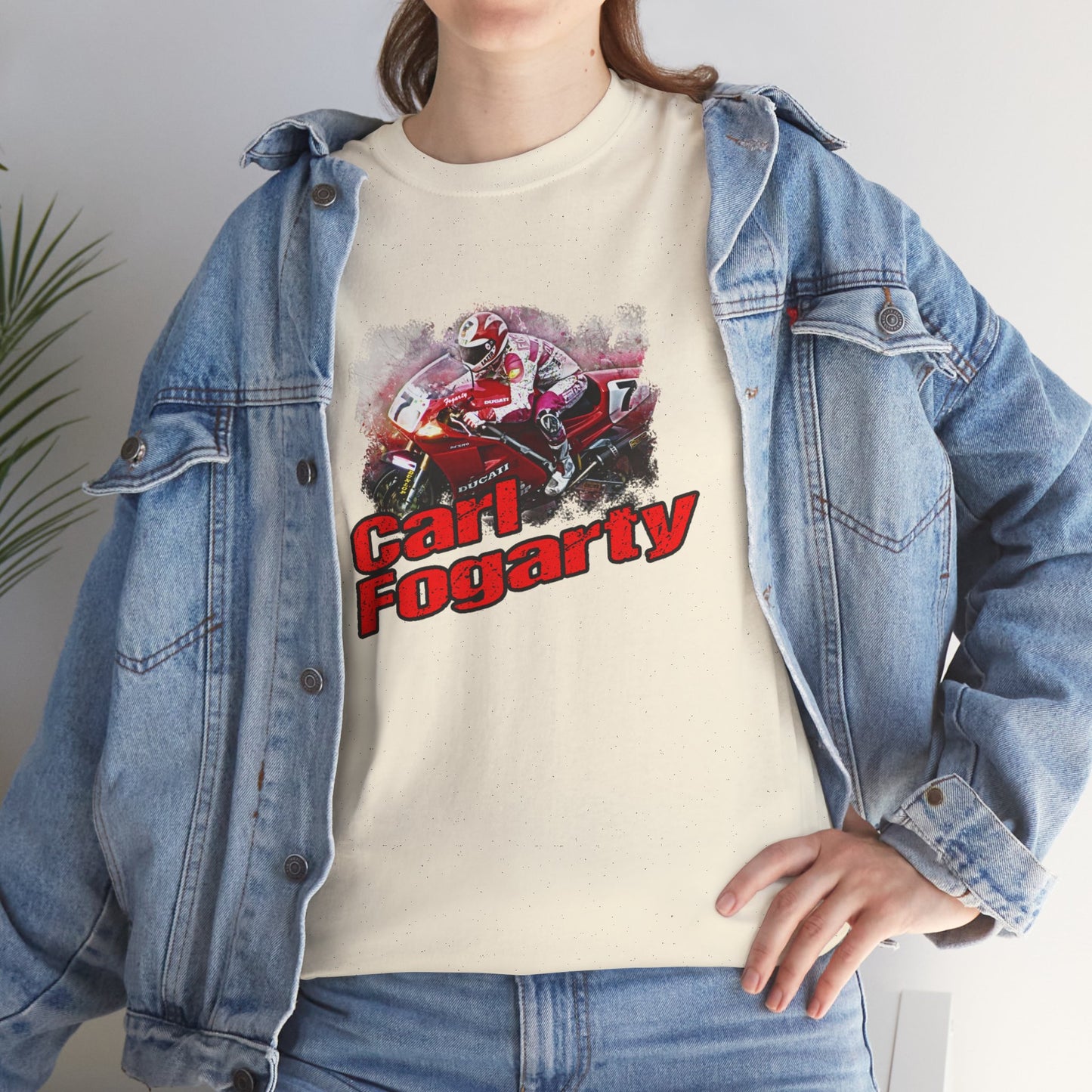 Heavy Cotton Carl Fogarty Motorcycle Legend Shirt