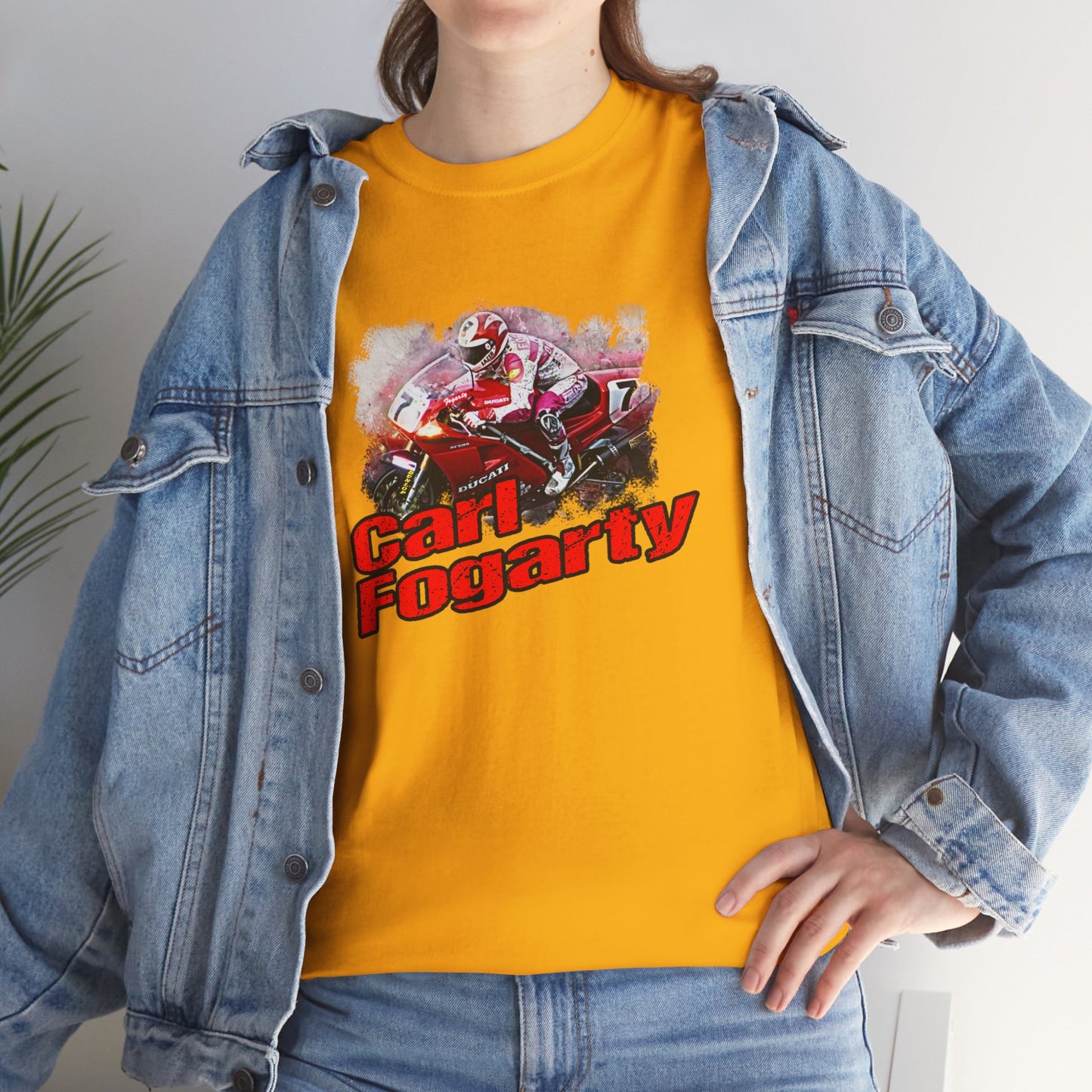 Heavy Cotton Carl Fogarty Motorcycle Legend Shirt