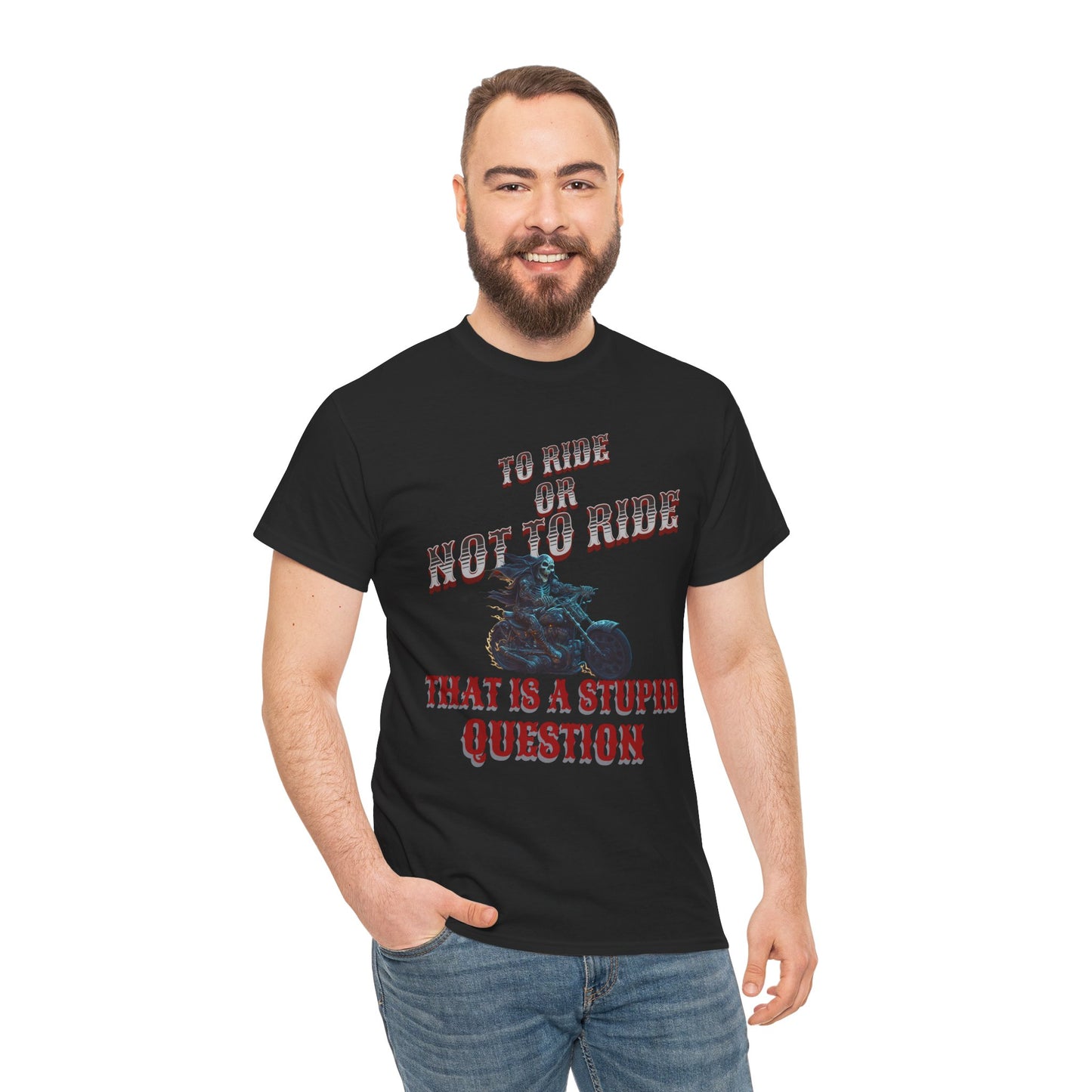 Biker Lifestyle Tee: To Ride or Not to Ride - Quality and Comfort Combined